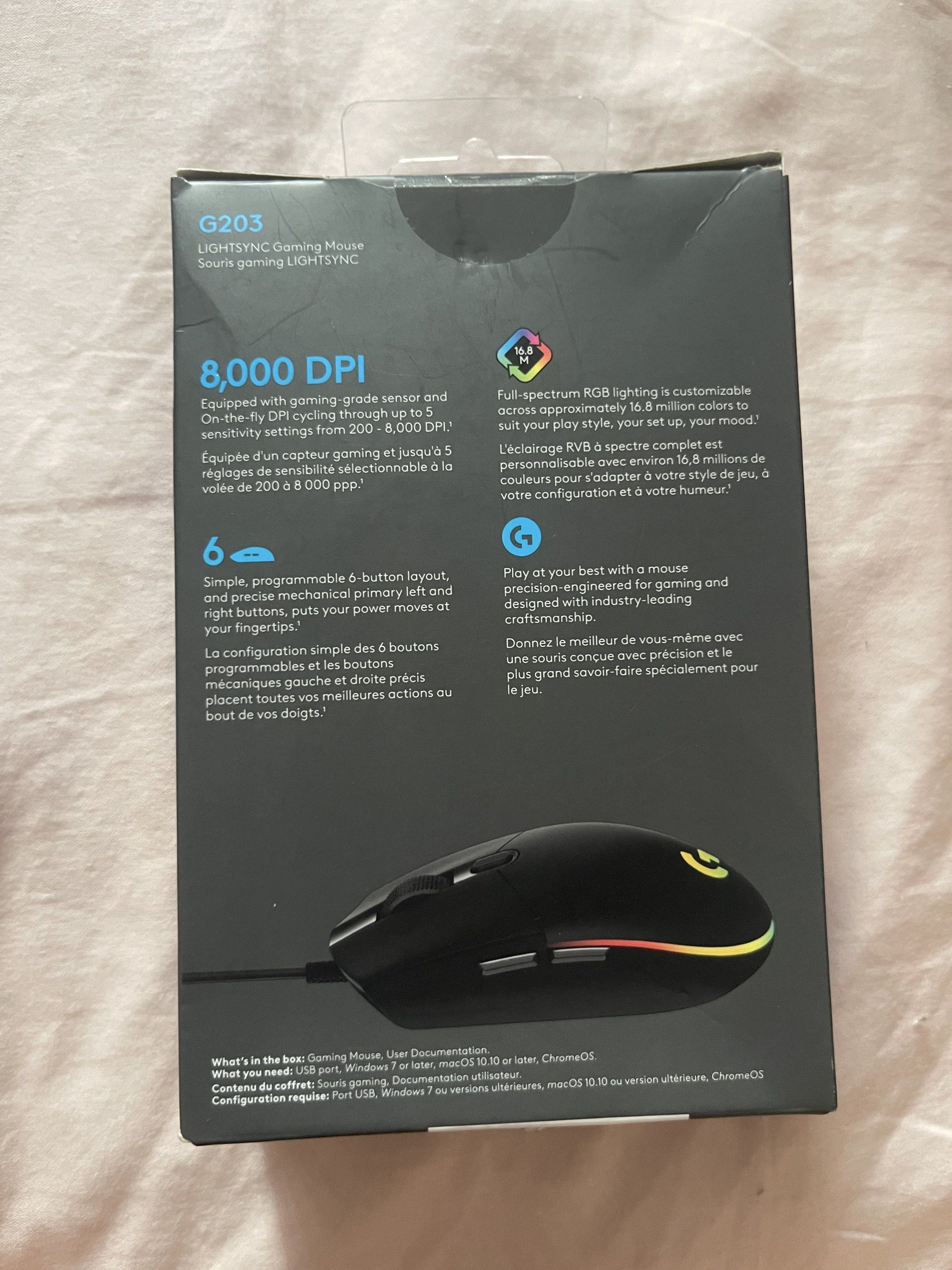Logitech G203 LIGHTSYNC Gaming Mouse - Brand New444002825709834241