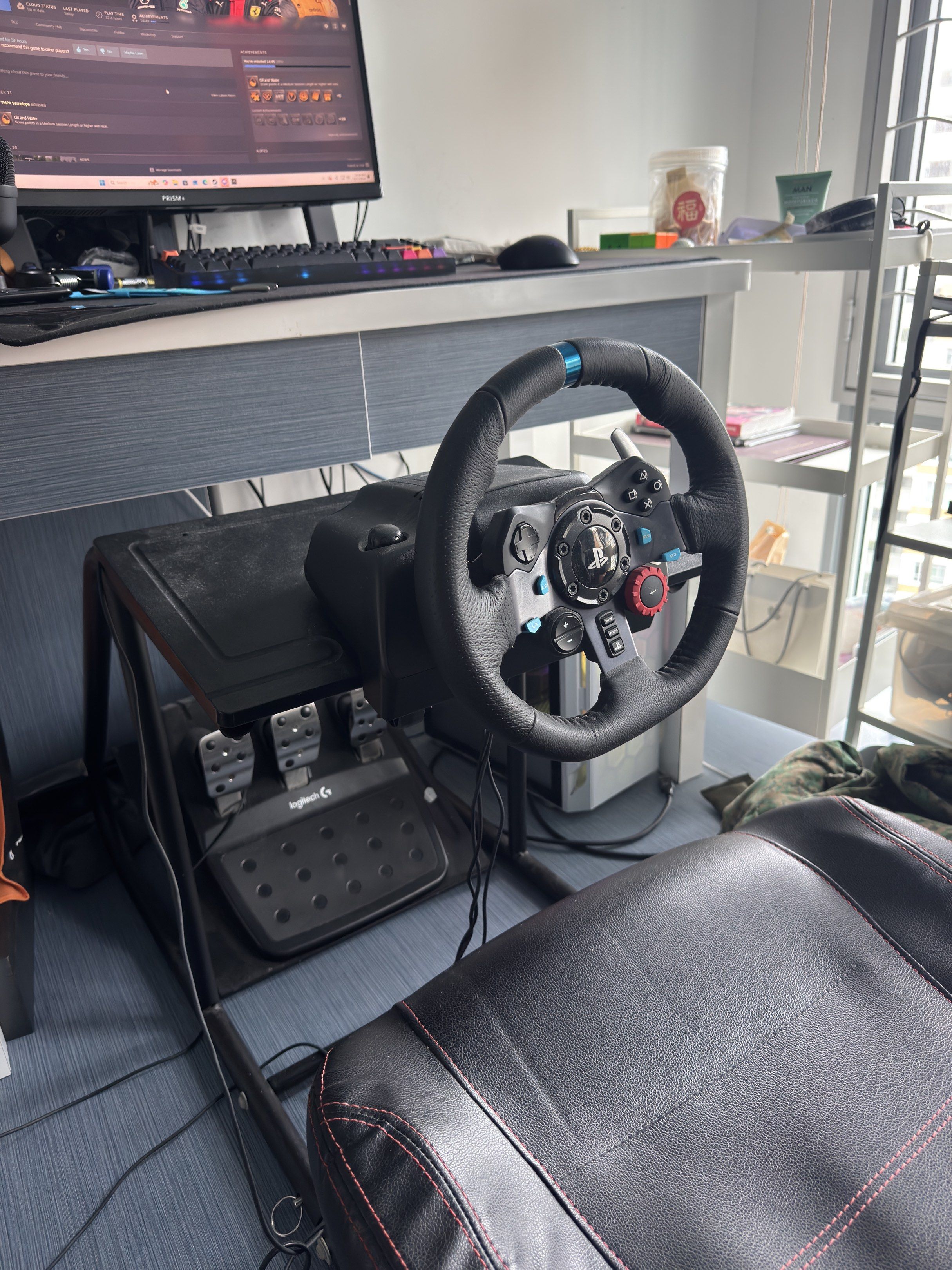 Logitech G29 Racing Simulator Setup, Video Gaming, Gaming Accessories ...