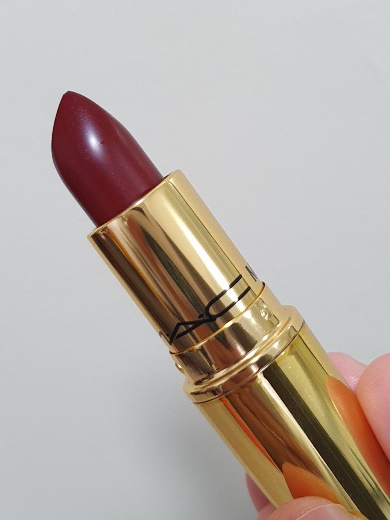 MAC Maine Mendoza Lipstick (Category: Makeup) located in Manila. Submitted by shopaholic_gurl (Listing ID 1416975204, Image 3). Description: - MAC x Maine Mendoza collaboration - Shade: A79 MaineDCM - Color: Deep red - Finish: Matte - Packaging: Gold with MAC logo -with box.