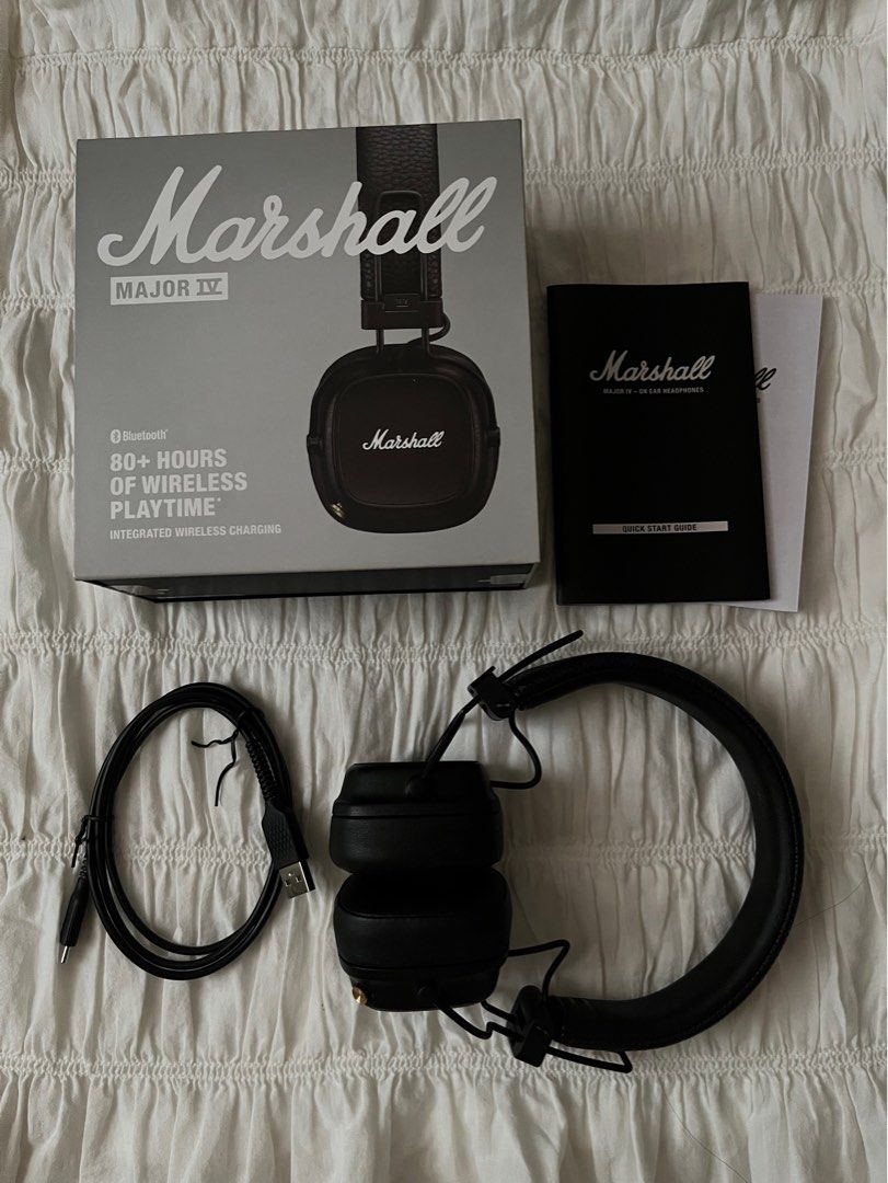 Marshall Major IV Headphones (Category: Headphones & Headsets) located in San Fernando. Submitted by mayaritala (Listing ID 1416916947, Image 3). Description: Inclusions: - major iv headphones - box - usb-c charging cable - user manual - legal and safety information MOP: gcash/maya MOD: j&t.