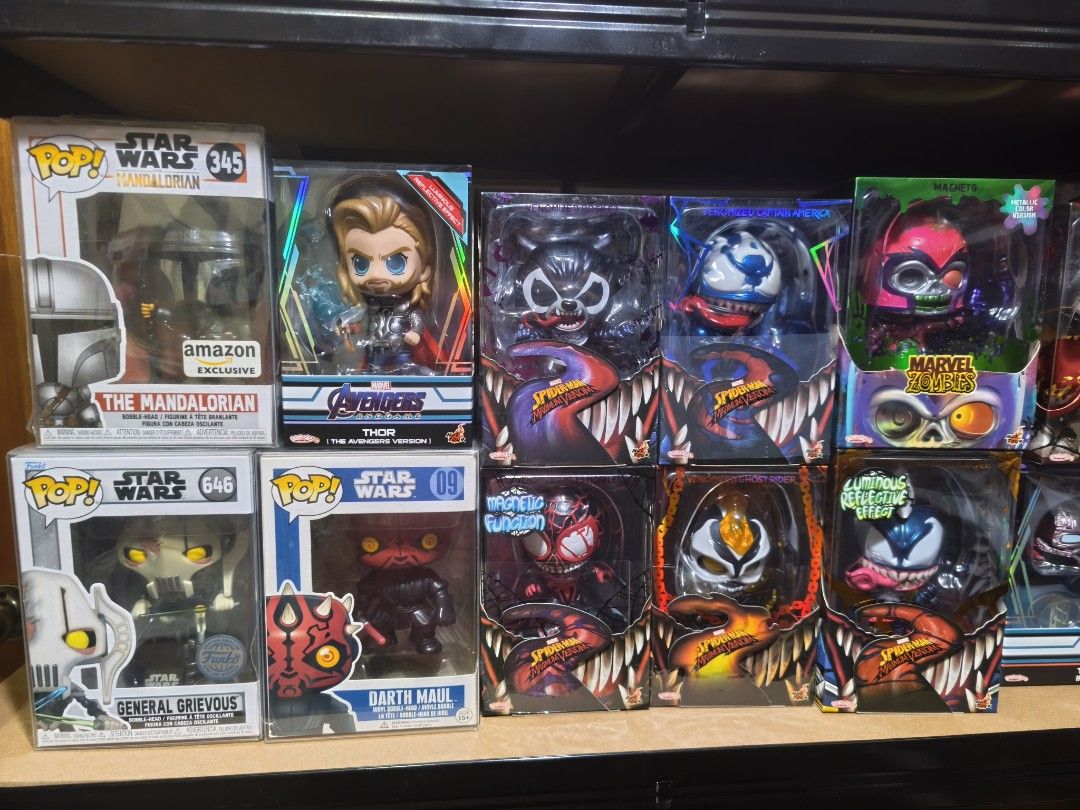 Marvel Cosbaby (Category: Designer & Blind Box Toys) located in Manila. Submitted by daily.tipid (Listing ID 1417011520, Image 1). Description: 𝐀𝐬𝐭𝐢𝐠 𝐧𝐚 𝐂𝐮𝐭𝐞 𝐂𝐨𝐬𝐛𝐚𝐛𝐲 — 𝐬𝐩𝐚𝐜𝐞-𝐬𝐚𝐯𝐞𝐫, 𝐩𝐚𝐧𝐠 𝐟𝐥𝐞𝐱, 𝐩𝐚𝐧𝐠 𝐬𝐢𝐦𝐮𝐥𝐚 𝐧𝐠 𝐛𝐚𝐠𝐨𝐧𝐠 𝐜𝐨𝐥𝐥𝐞𝐜𝐭𝐢𝐨𝐧 𝐥𝐢𝐧𝐞 😂 • Venomized Captain America • Venomized Captain Marvel • Venomized Rocket • Venomized Miles Morales • Venomized Ghost Rider • Zombie Magneto • Cyclop