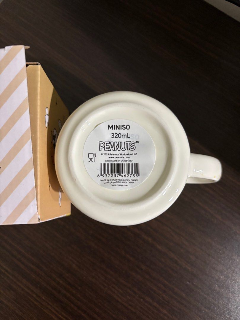 Miniso Peanuts Beach Beagle Ceramic Mug452961578664611841