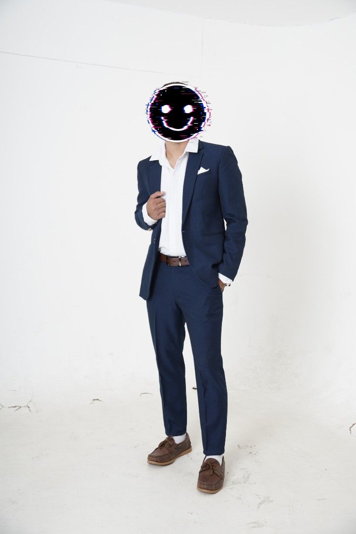 Navy Blue Suit (Category: Coats, Jackets and Outerwear) located in Marikina City. Submitted by arjay2 (Listing ID 1416970978, Image 2). Description: For Sale Navy Blue Suit -Coat -pants (adjustable) -neck tie pm for more details.