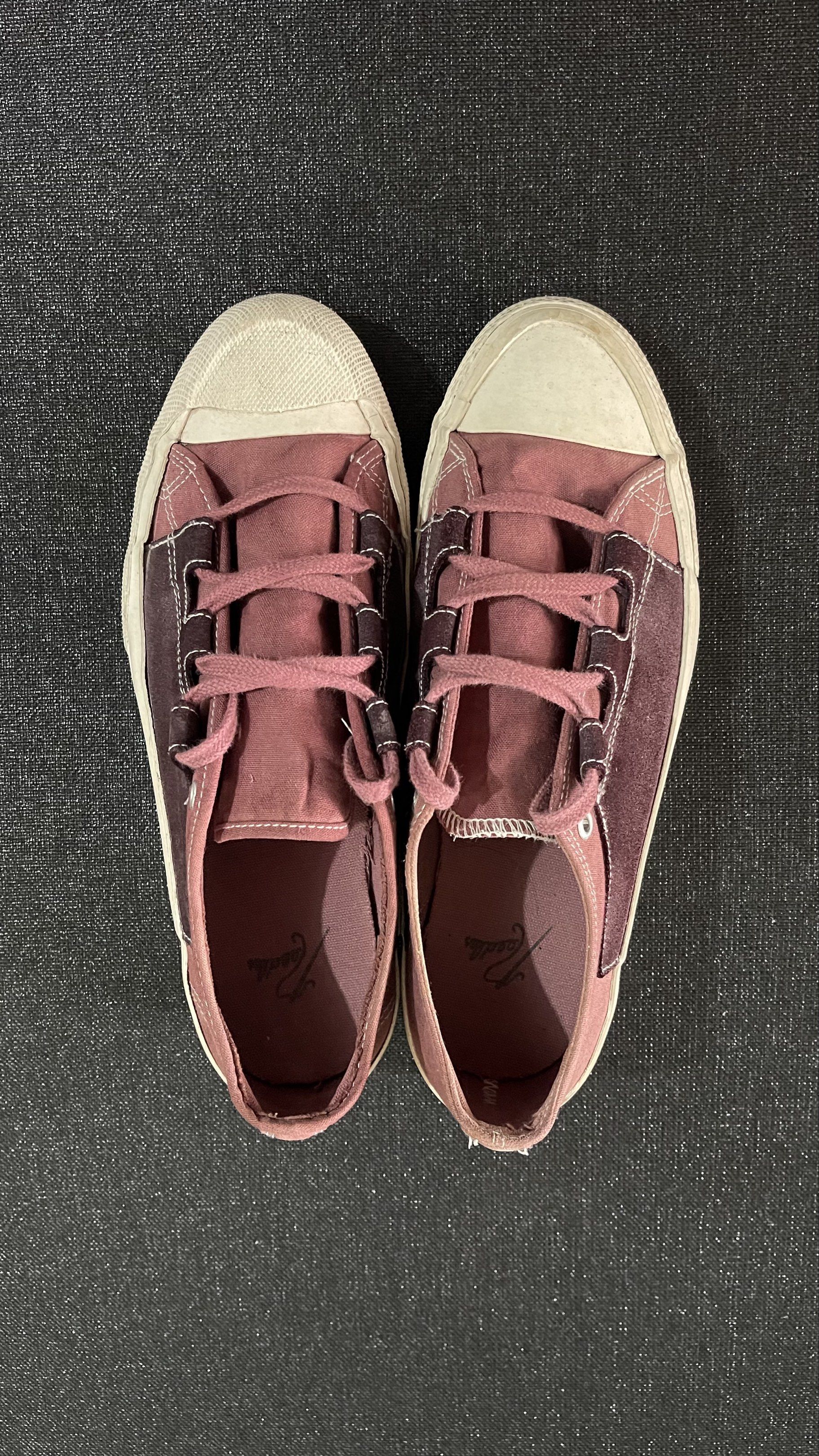 Needles Asymmetrical Ghillie Sneaker (Category: Sneakers) located in Batangas. Submitted by pyrex_13 (Listing ID 1416965425, Image 3). Description: 9000 negotiable bought off grailed pre pandemic wrong size, worn only a handful of times best fits 8.5-9 needs cleaning, no box soles seps more visible on left pair .
