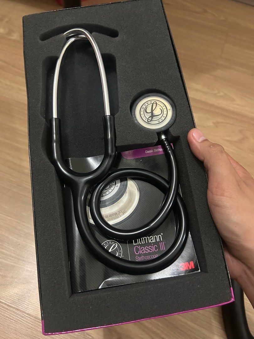 NEGOTIABLE!! Littmann Classic III Stethoscope (Category: Medical Supplies & Tools) located in Binan City. Submitted by Alpreeeeeddd (Listing ID 1416996207, Image 3). Description: With box and manual. No more extra eartips. Working well (can hear Always Pray To Mary murmurs 😂) Issue: replaced ear tips not orig since the orig extras were lost T.T Rfs: got the color I want na :)) Can do meetups/LBC (since they have COD option. Other courier only if