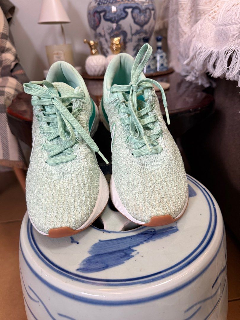 Nike React Infinity Run Flyknit 2 - Mint Green (Category: Sneakers) located in San Juan City. Submitted by vmdln (Listing ID 1416908189, Image 3). Description: .