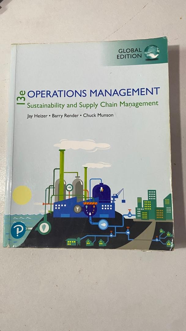 Operations Management (Sustainability and Supply Chain Management ...