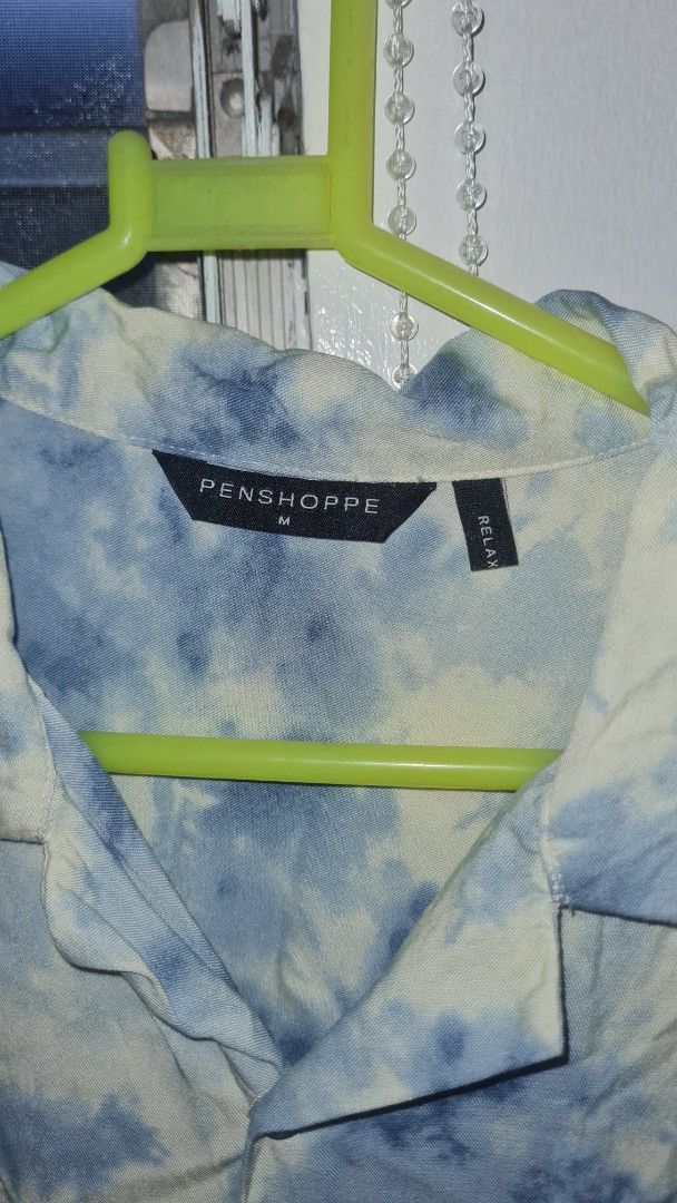 Penshoppe Tie-dye Shirt Polo (Category: Tshirts & Polo Shirts ) located in Quezon City. Submitted by bubugom (Listing ID 1416972797, Image 3). Description: Penshoppe tie-dye shirt - tried once to fit lang - needs wash, natambak sa cabinet - check photos for medida sizing LOC: Brgy. Pasong Tamo, QC MOD: GRAB, Lalamove, JNT MOP: GCASH, BPI, GoTyme (NO COD & ABONO).
