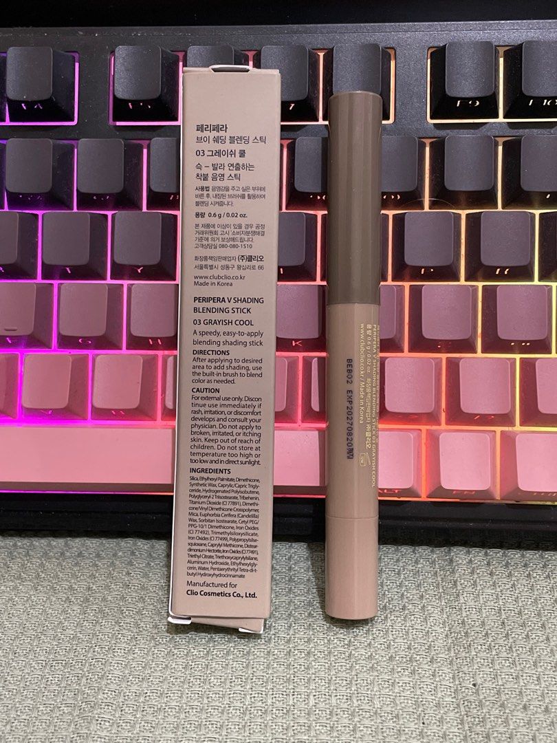 Peripera V Shading Blending Stick 03 Grayish Cool (Category: Makeup) located in Caloocan City. Submitted by stashforless (Listing ID 1416991422, Image 2). Description: Nose Contour Stick.