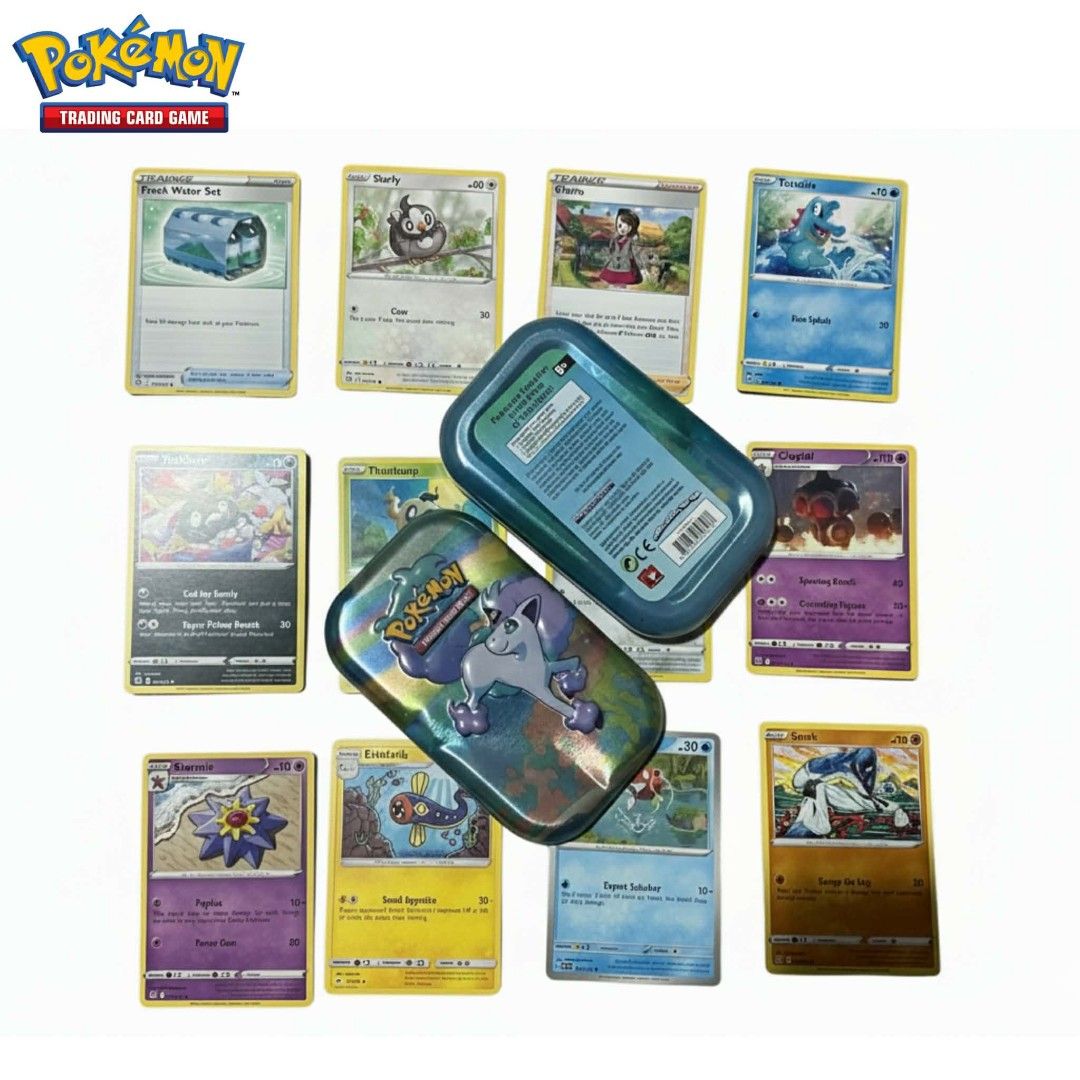Pokemon Trading Card Game Tin (Category: Raw Singles) located in Iligan City. Submitted by bonruelle05970 (Listing ID 1416953511, Image 2). Description: Pokémon Trading Cards Game – Common Card Bundle (50 Cards + FREE Holo!) Perfect for beginners, collectors, or kids starting their Pokémon TCG journey! ✨ What’s included: • 50 Common Pokémon TCG cards (random mix) • Durable tin container for easy storage • 🎁 FREE Holo-Foil Pokémon card (random) �