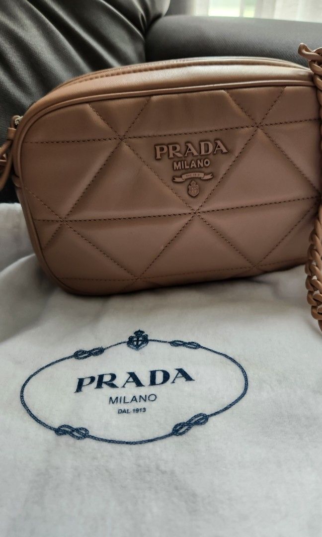 PRADA DIAGRAMME CAMERA BAG FOR SALE (Category: Luxury Bags & Wallets) located in San Juan City. Submitted by dailydealsphest2010 (Listing ID 1416842183, Image 3). Description: PRADA DIAGRAMME CAMERA BAG FOR SALE ✨ Luxury in Every Detail ✨ Classic quilted leather. Timeless Prada elegance. 🌟 Lightweight and easy to carry 🌟 Secure zip closure 🌟 Adjustable crossbody strap 🌟 Iconic Prada hardware 🌟 Perfect size for daily essentials Luxury that’s 