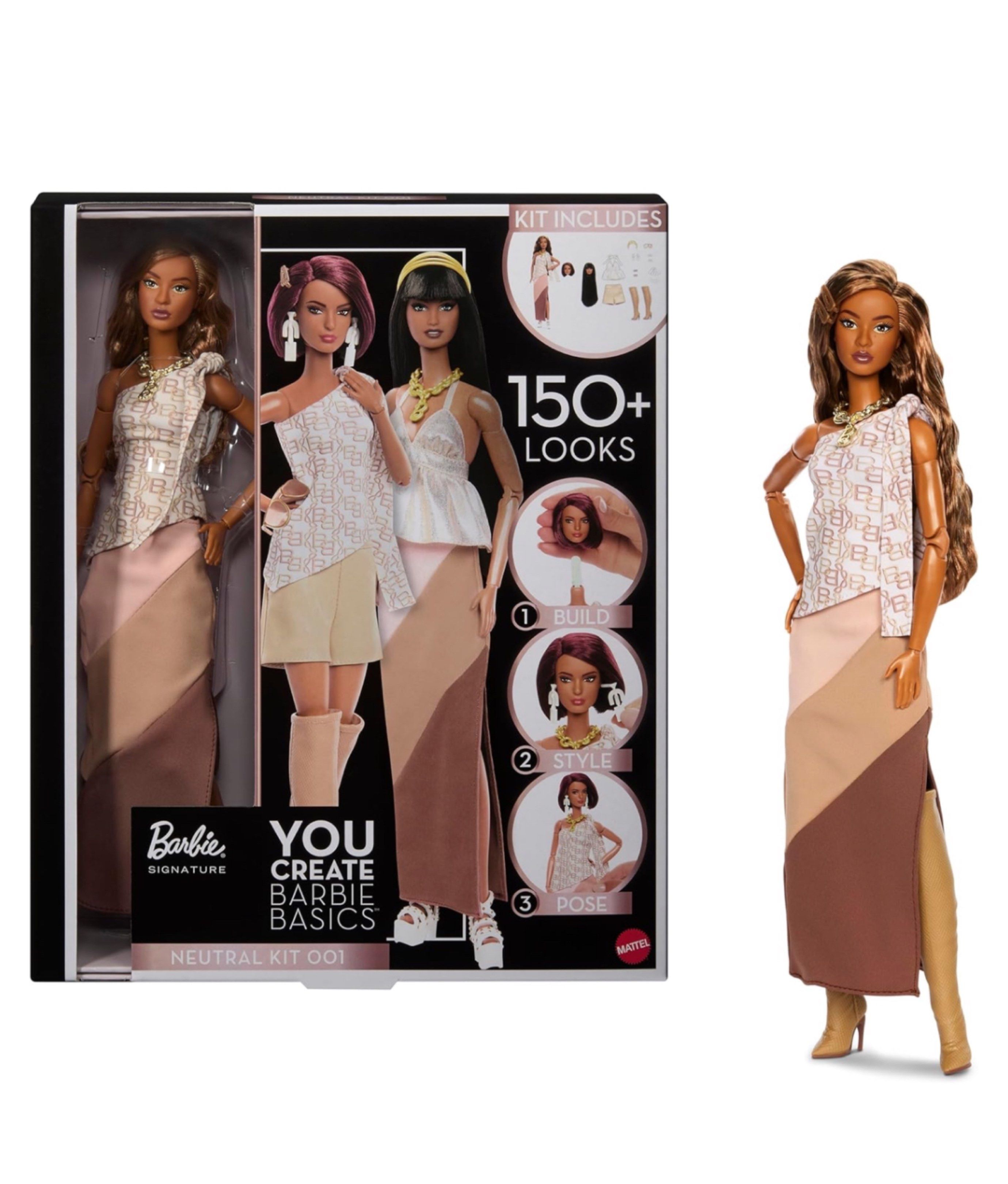 (Preorder) Barbie Basics You Create Neutral Kit 001 with Customizable ...