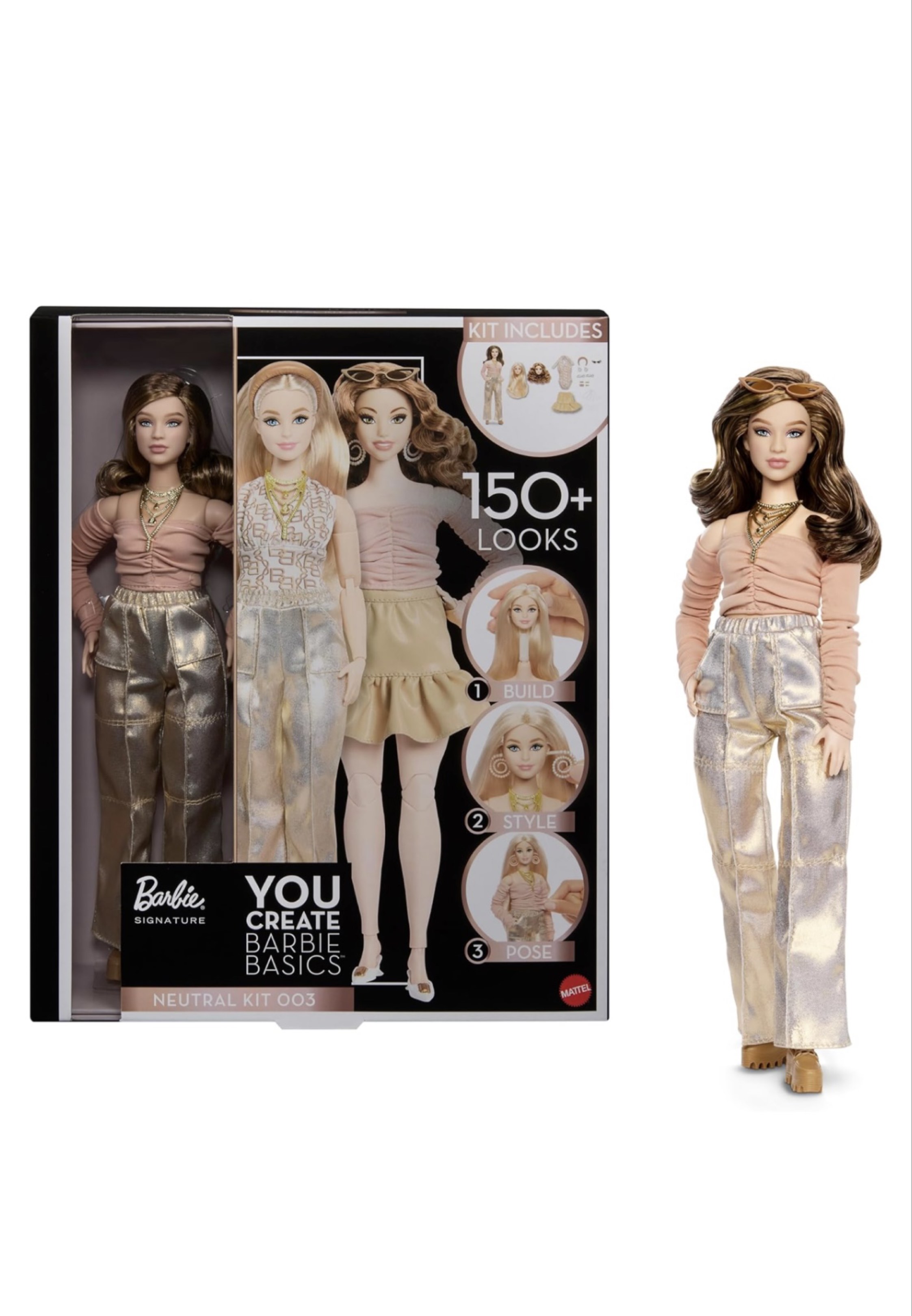 (Preorder) Barbie Basics You Create Neutral Kit 003 with Customizable ...