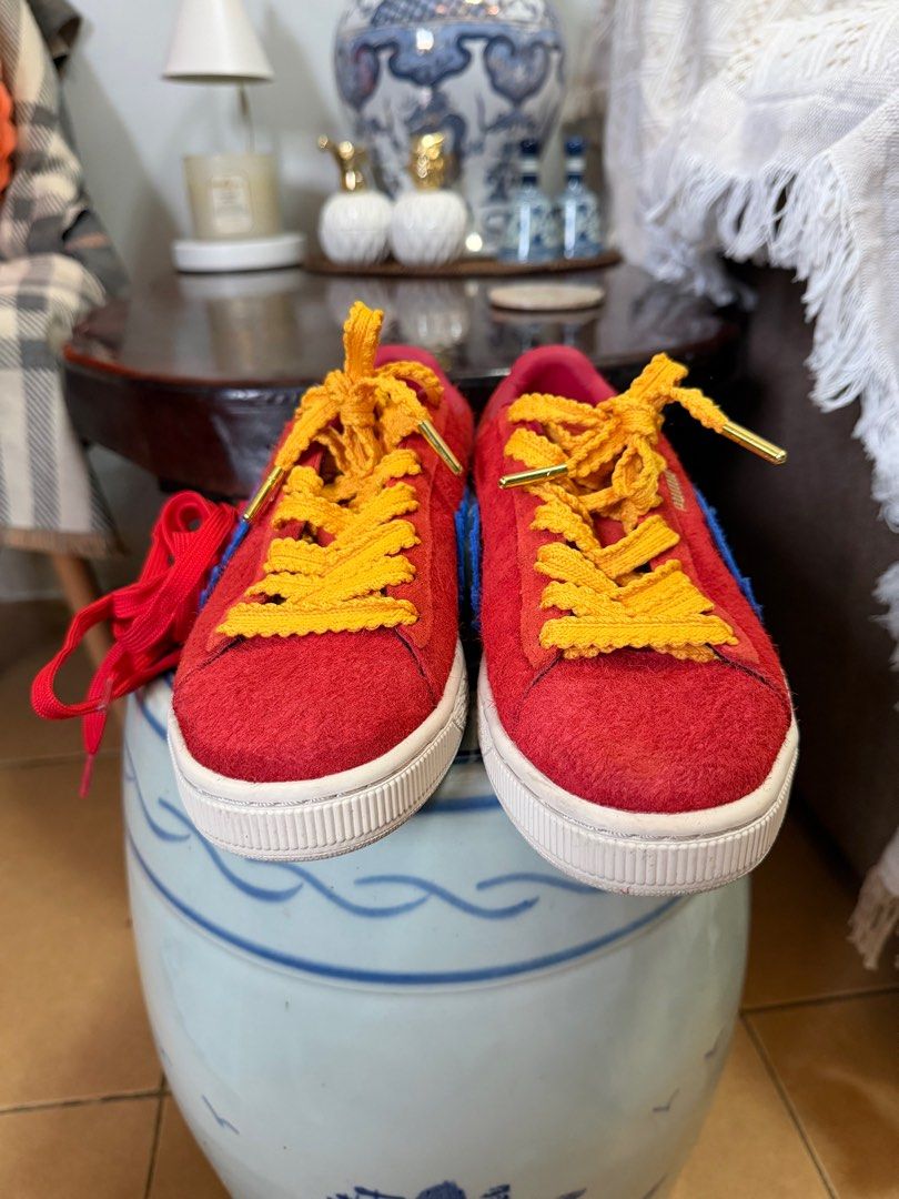 Puma Suede Sneakers Red Blue Yellow (Category: Sneakers) located in San Juan City. Submitted by vmdln (Listing ID 1416907557, Image 1). Description: With extra puma lace Limited edition.