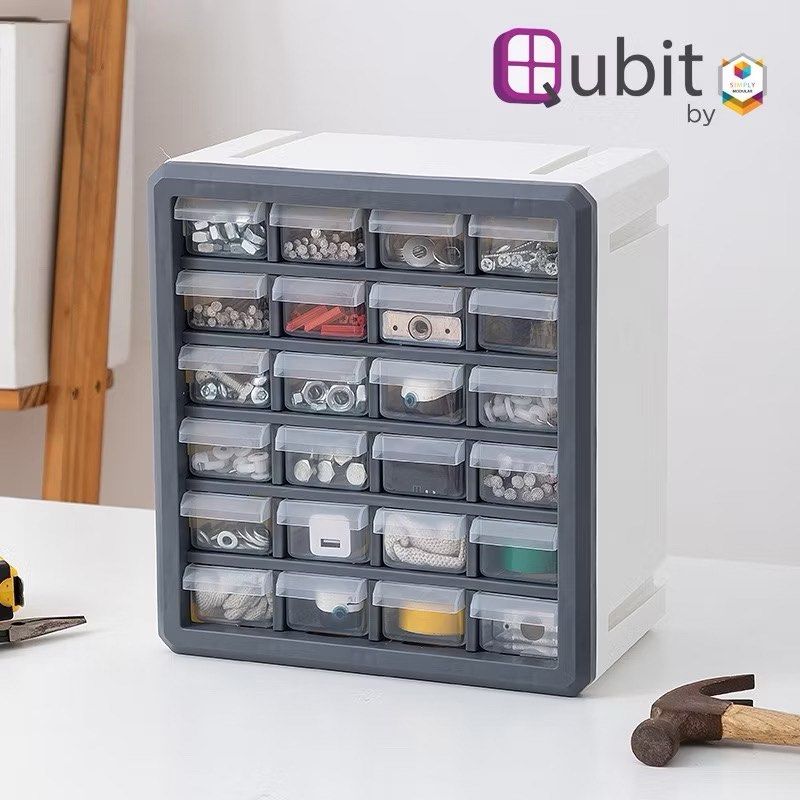 Qubit Unli Cube Mini Desktop Tools Drawer by Simply Modular (Category: Storage Boxes & Baskets) located in Quezon City. Submitted by MetroDeRetro (Listing ID 1416932689, Image 2). Description: Qubit Unli Cube Mini Desktop Tools Drawer with Compartments Storage See last photo for exact measurements according to the manufacturer Note: Few dividers are missing Price listed already What u see, what you get STRICTLY NO REFUNDS / NO RETURN / NO WARRANT
