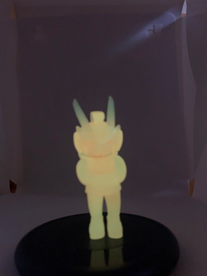 Quiccs Agent Orange GITD micro (Category: Designer & Blind Box Toys) located in Caloocan City. Submitted by ekivilleg86508 (Listing ID 1416840134, Image 3). Description: Agent Orange Glow in the dark Issue : Uneven legs MicroTeq .