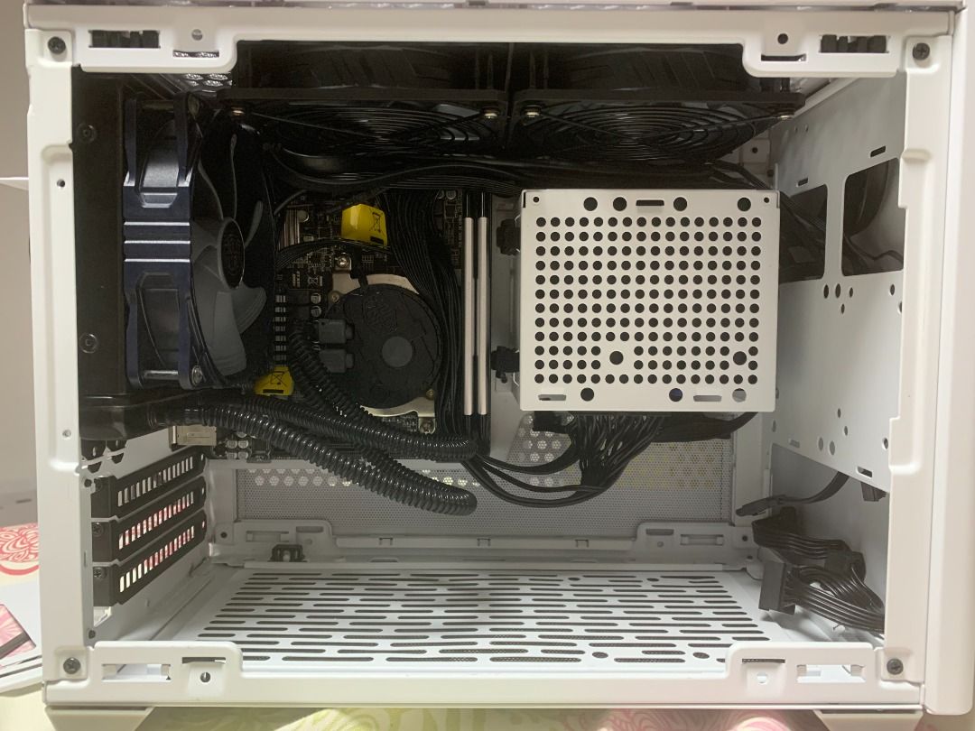 [SELLING] Cooler Master NR200P ITX Case (Category: Desktops) located in Makati City. Submitted by floyd445 (Listing ID 1416890930, Image 2). Description: Case: CM NR200P + accessories = 4.5k - AVAILABLE Total: 13,000 Proc: AMD A10 7850k = 1k - SOLD Mobo: Gigabyte A88XN Wifi = 2.5k - SOLD RAM: Corsair Vengence 8gb 2400 ddr3 x2 = 2k - SOLD Cooler: CM Seidon 120 = 1.5k - SOLD PSU: Silverstone Strider 600W 80+ Gold SFX PSU = 2.5k - SOLD Notes: Used i