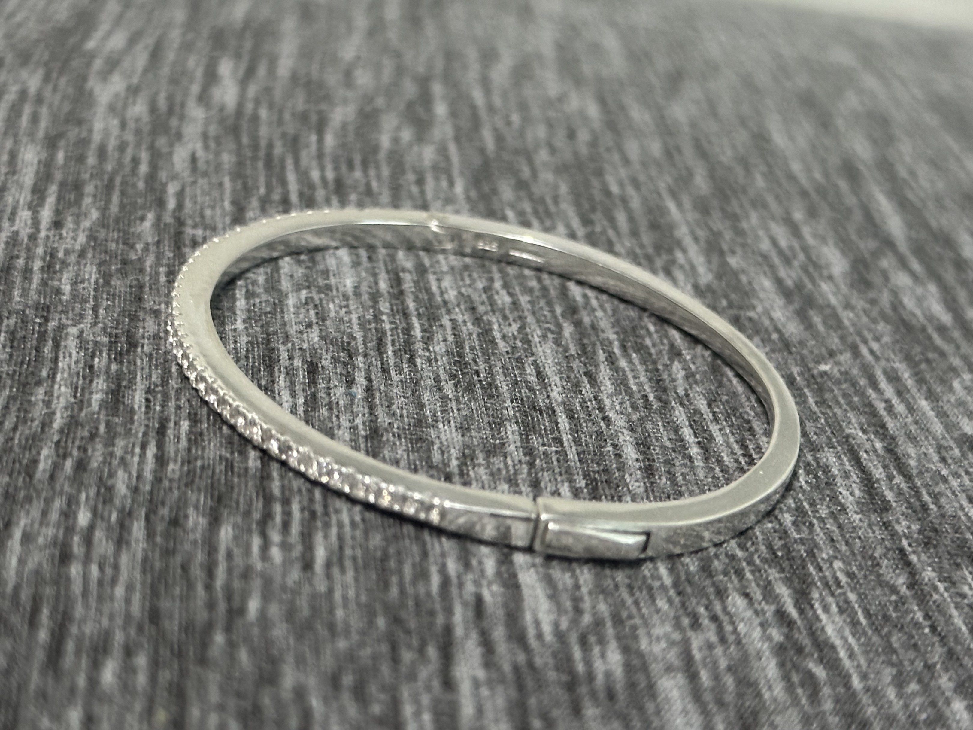 Silver Bangle with Crystals (Category: Bracelets) located in Taguig. Submitted by sshyn_08 (Listing ID 1416964104, Image 3). Description: .
