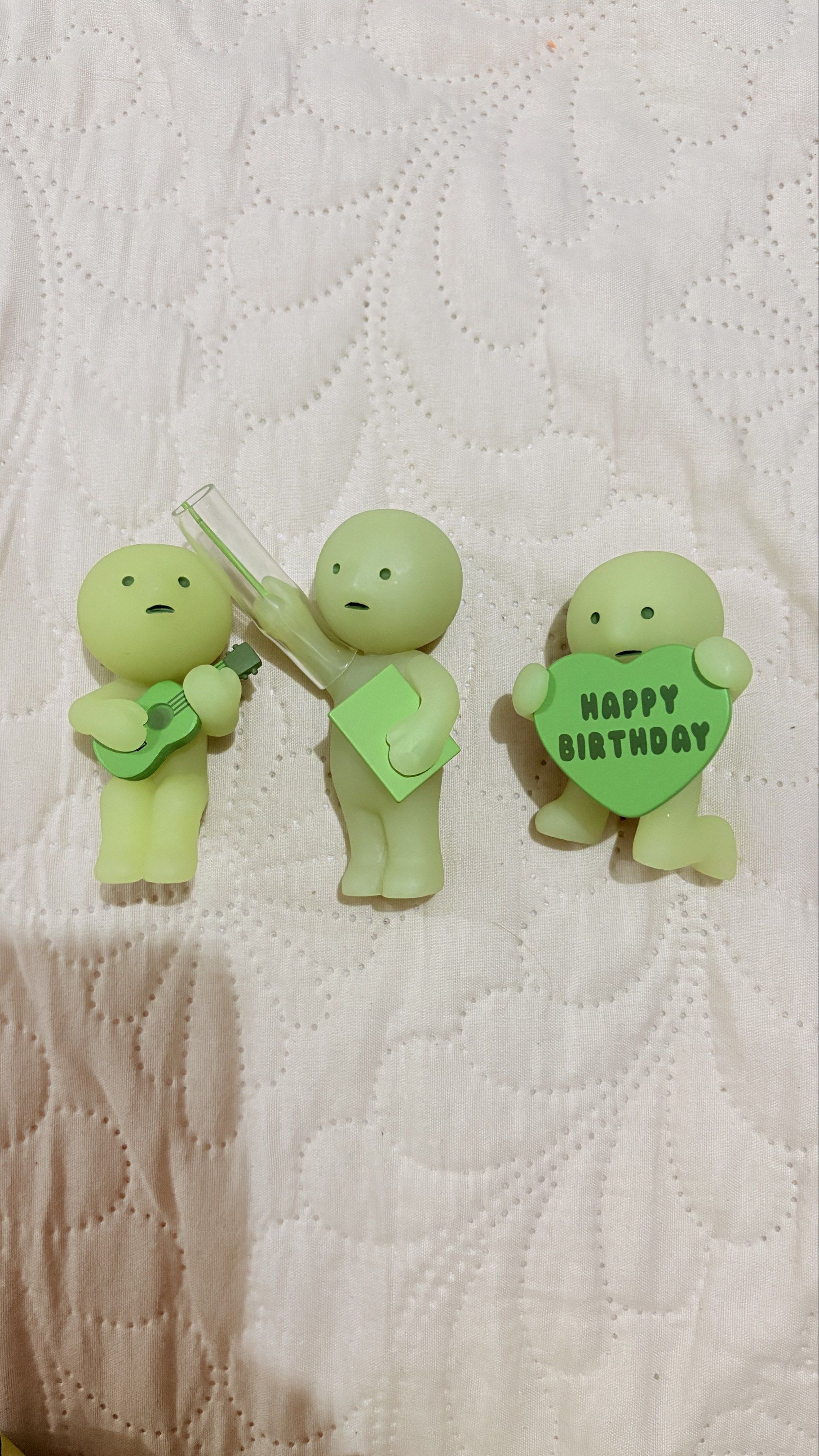 Smiski (Work, Sunday, Birthday) (Category: Designer & Blind Box Toys) located in Marikina City. Submitted by hellojuerj (Listing ID 1416991013, Image 1). Description: All with foil and box Newly opened P400 each Take all 3 - P1,100 only.