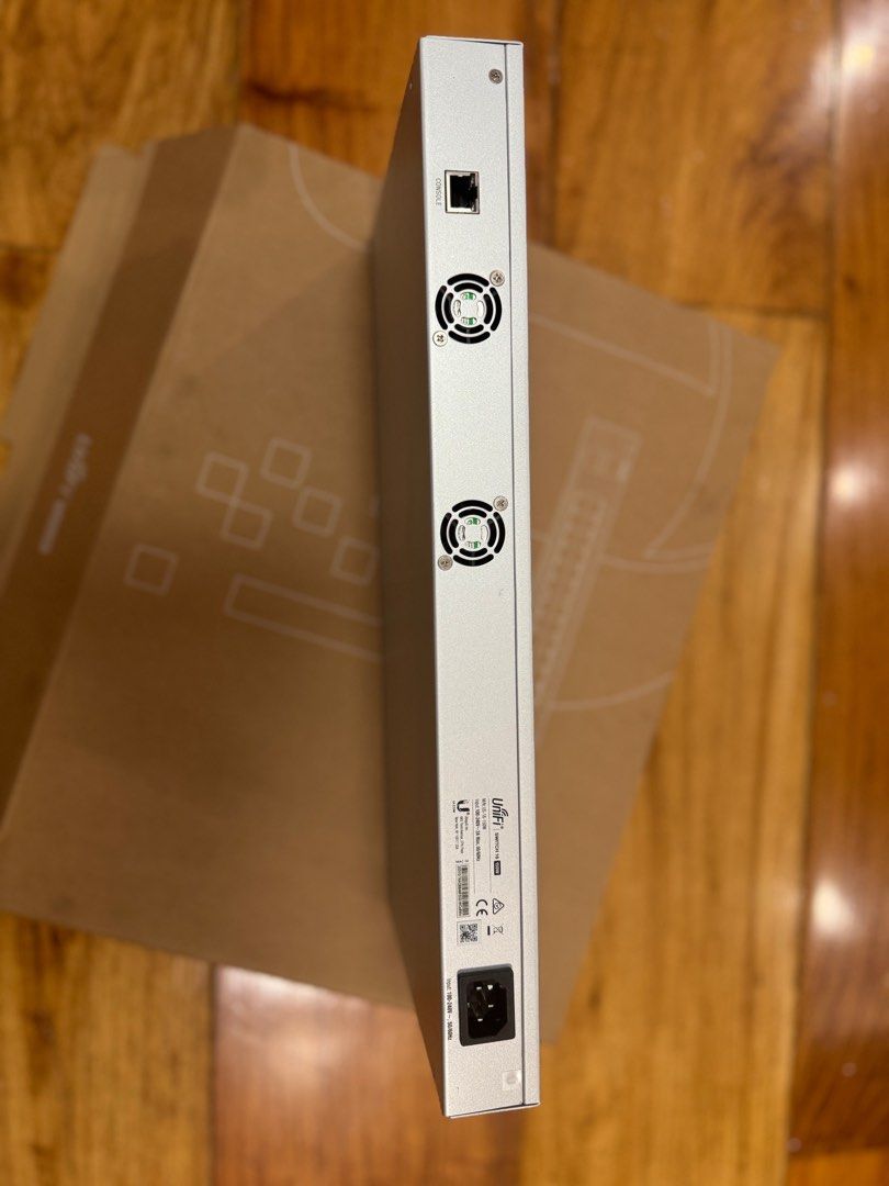 Ubiquiti UniFi Switch 16 150W (Category: Networking) located in Del Monte. Submitted by azw898 (Listing ID 1416947506, Image 2). Description: - Ubiquiti UniFi Switch 16 150W - 16 RJ45 ports - Input: 100-240V ~ 50/60Hz - Dual fans for cooling - Model: US-16-150W rfs: extra nego, as-is, where-is basis.