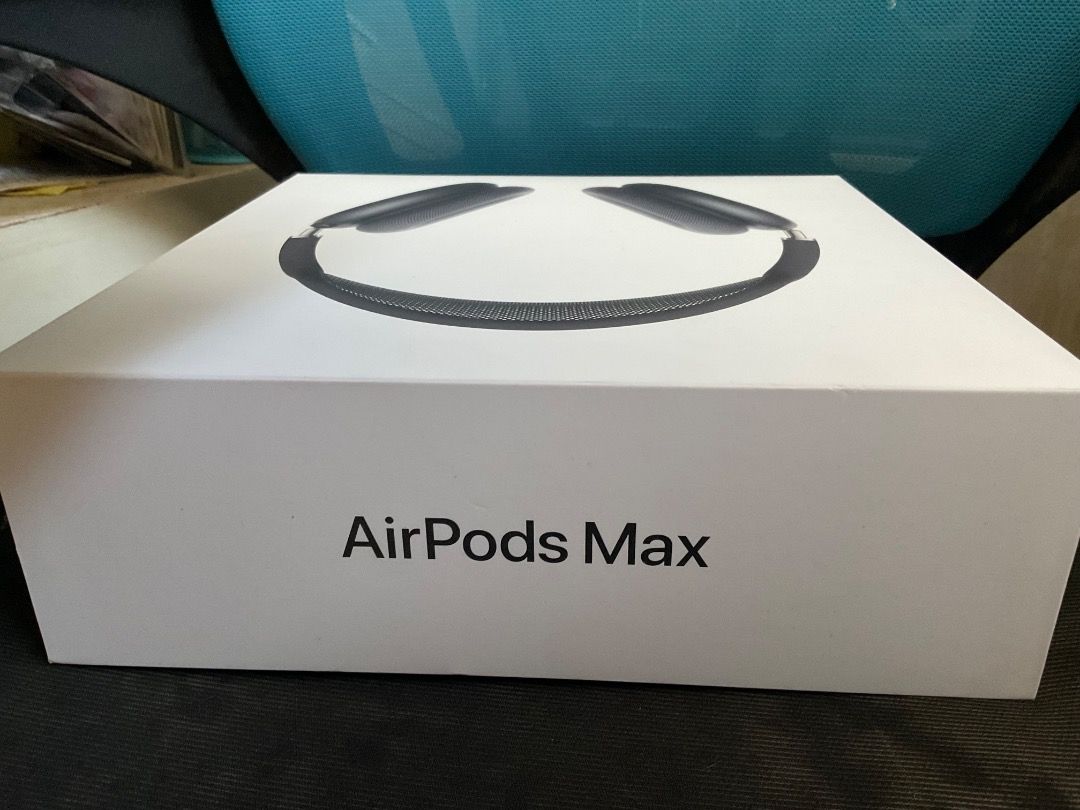Apple AirPods Max (Category: Headphones & Headsets) located in Caloocan City. Submitted by newwind-2be405 (Listing ID 1417186421, Image 2). Description: Brand new, not sealed Apple AirPods Max *Only opened for checking - Includes original box - Box features headphones and AirPods Max name - Back of box shows AirPods Max with Smart Case.