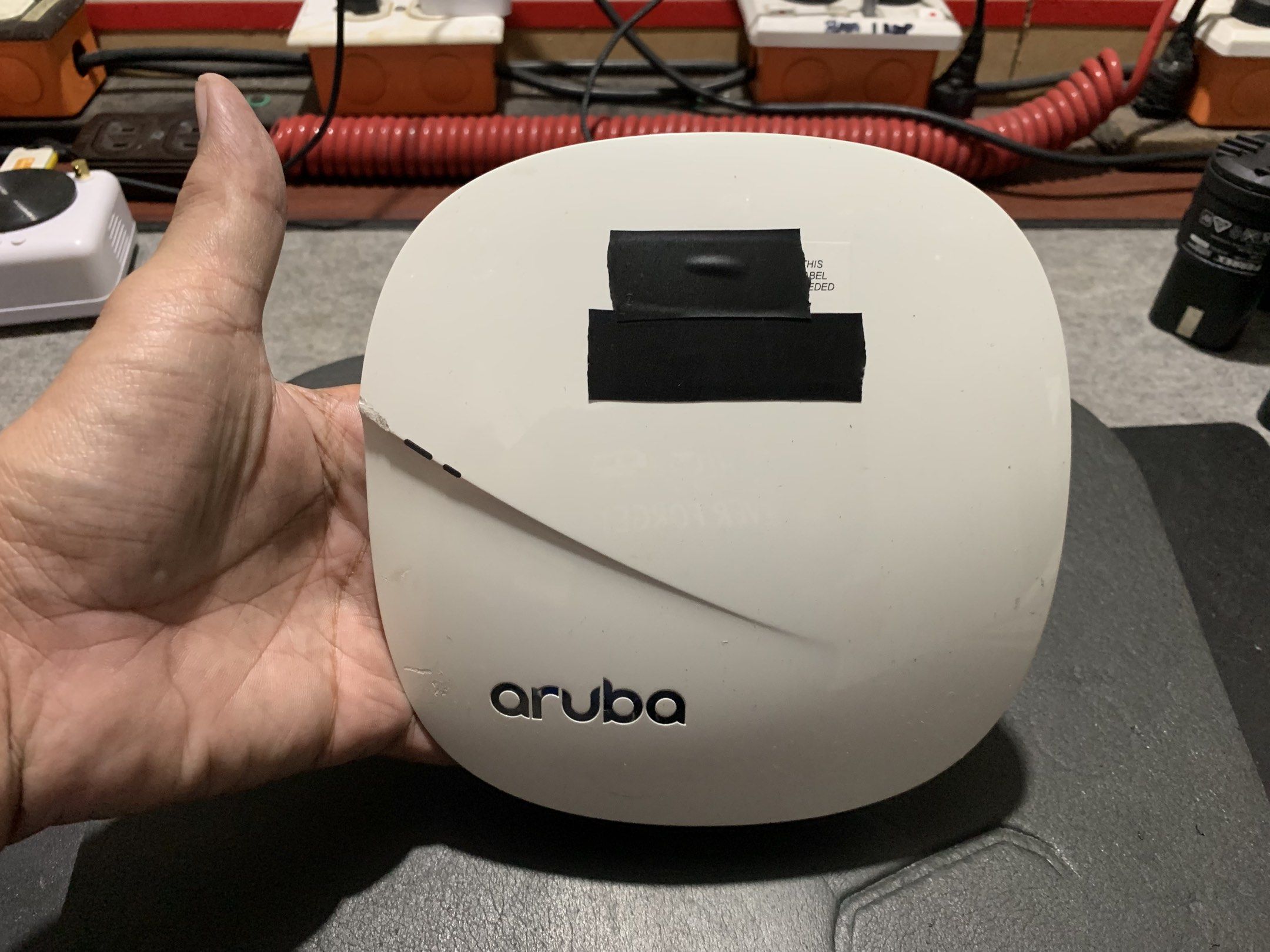 Aruba Wireless Access Point Internet Extender (Category: Networking) located in Paranaque City. Submitted by seb_trading (Listing ID 1417043717, Image 2). Description: extend your internet to your deadspots intall this and enjoy more places of internet signal HP Aruba Model APN0305 working condition for other specs, pls search the model in google last price Paranaque city 5 units available.