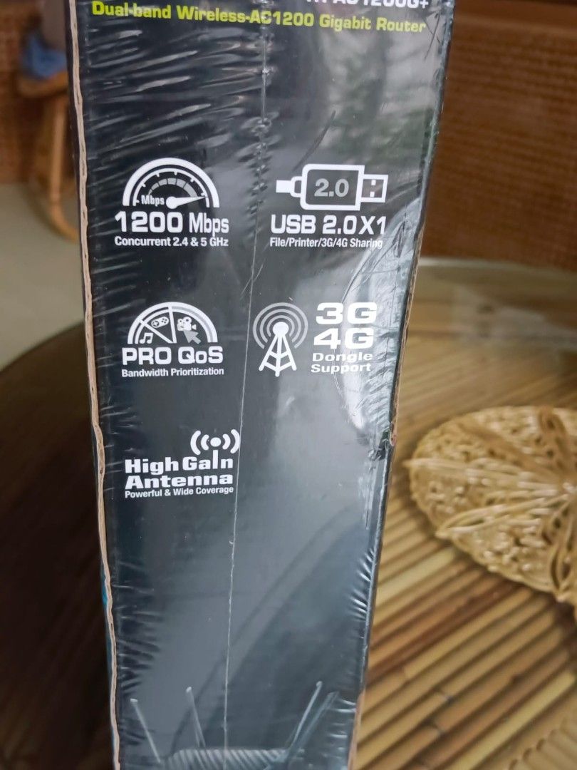ASUS RT-AC1200G+ Wireless Router448534575119093760
