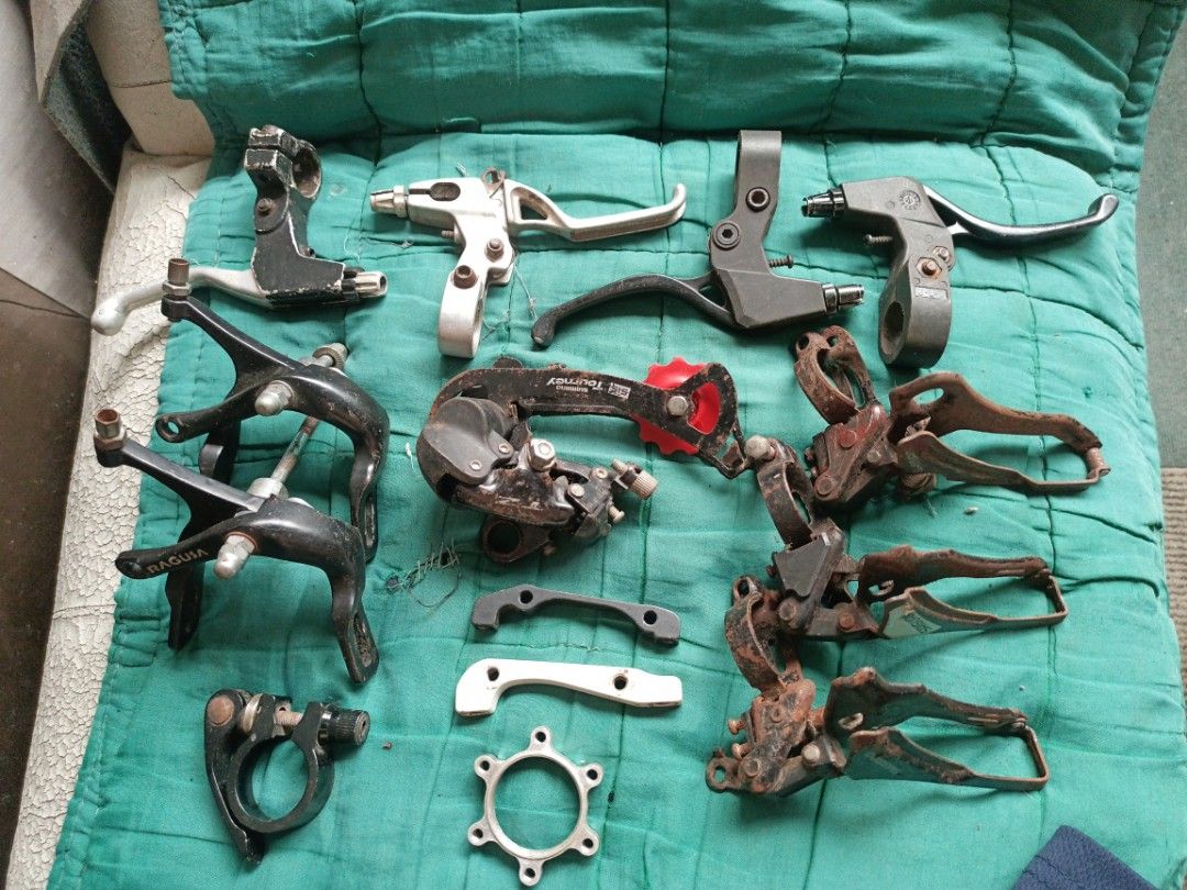 Bike Quick Release Skewers, Multi-tool, and Brake Levers (Category: Bicycles) located in Manila. Submitted by doskinsethrift (Listing ID 1417138677, Image 2). Description: bnew & secondhand parts !! pm for more details..