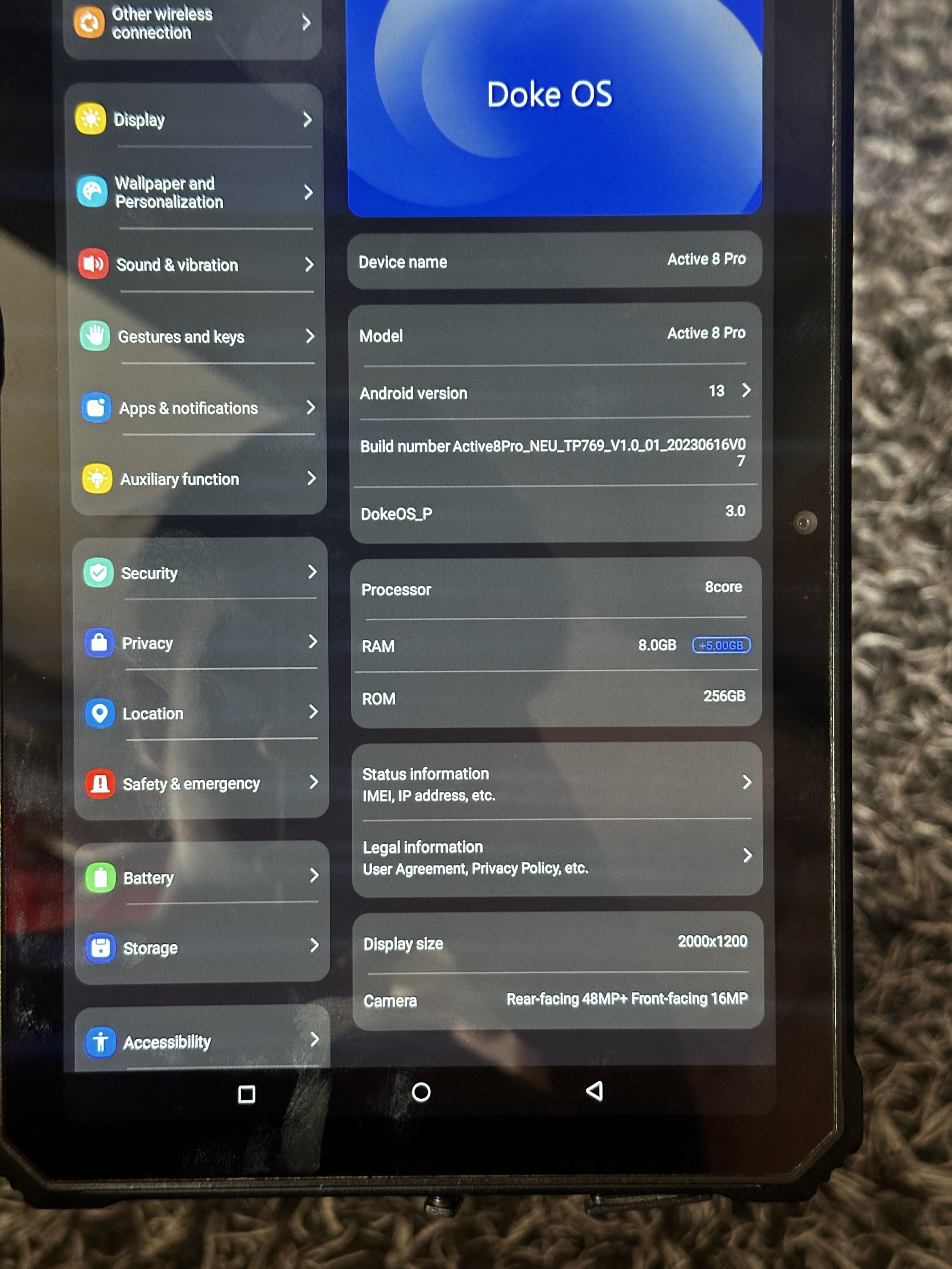 Blackview Active 8 Pro Tablet (Category: Android) located in Cagayan de Oro. Submitted by thepickleballseller (Listing ID 1417068059, Image 3). Description: no defects at all no charger but type c charger siya bought last year rfs : have a new tablet and not used anymore.