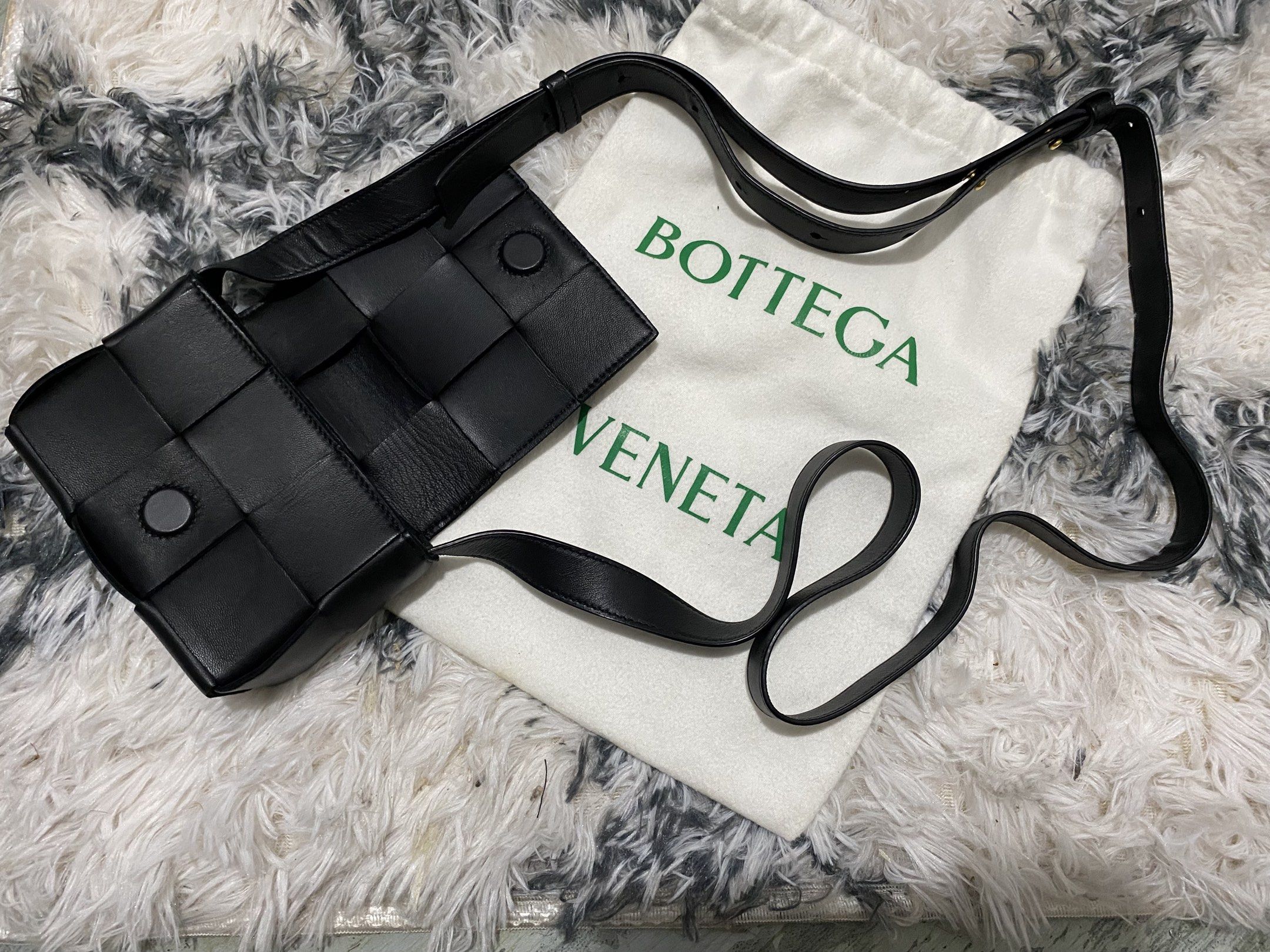 Bottega Veneta Cassette Mini Bag (Category: Luxury Bags & Wallets) located in Quezon City. Submitted by rayri5 (Listing ID 1417174870, Image 2). Description: pristine condition see all details pic.