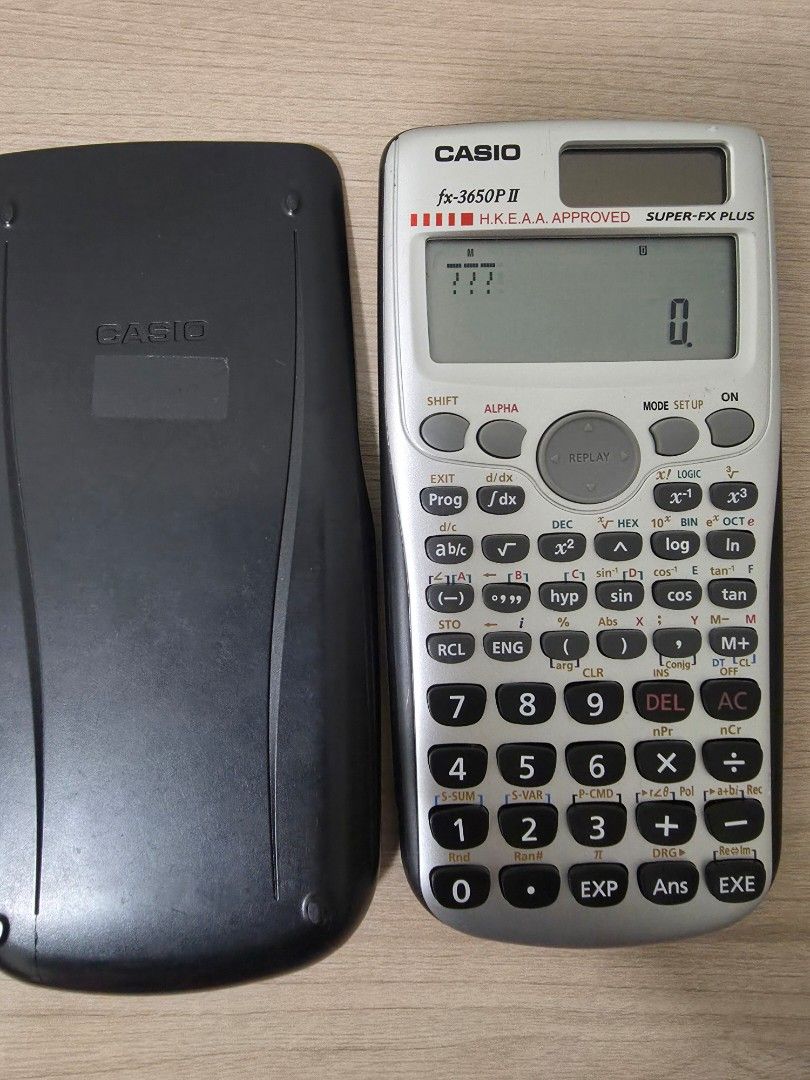 Casio fx-3650P II Calculator, 興趣及遊戲, 手作＆自家設計, 文具- Carousell