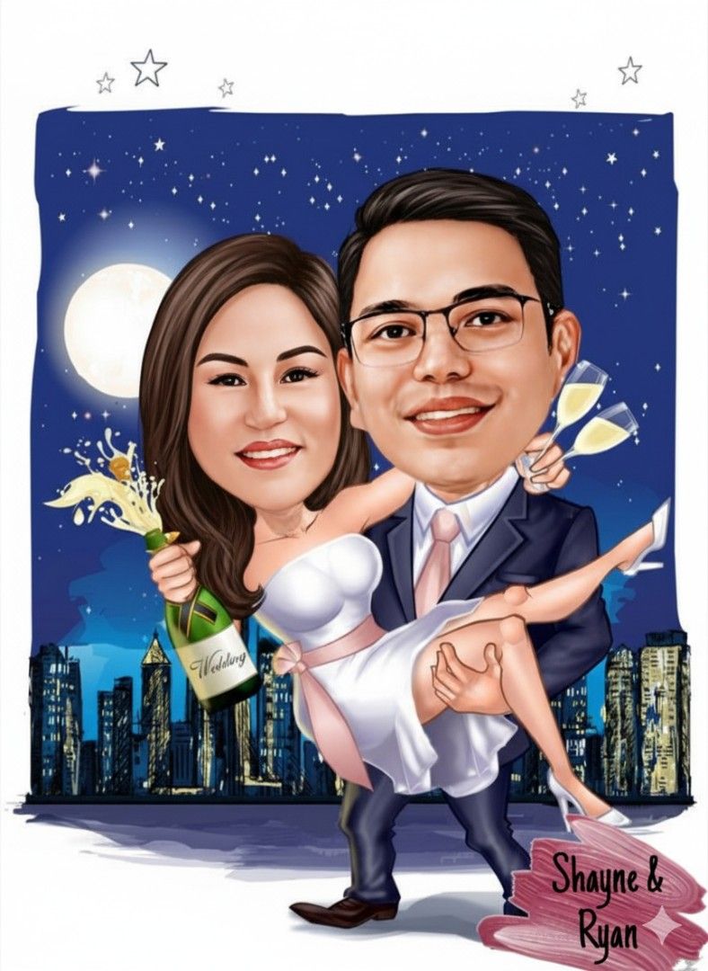 Custom Caricature Portrait (Caticature Editing) (Category: Community) located in Bacoor. Submitted by acm.cm (Listing ID 1417172850, Image 2). Description: caricature editing (soft file).