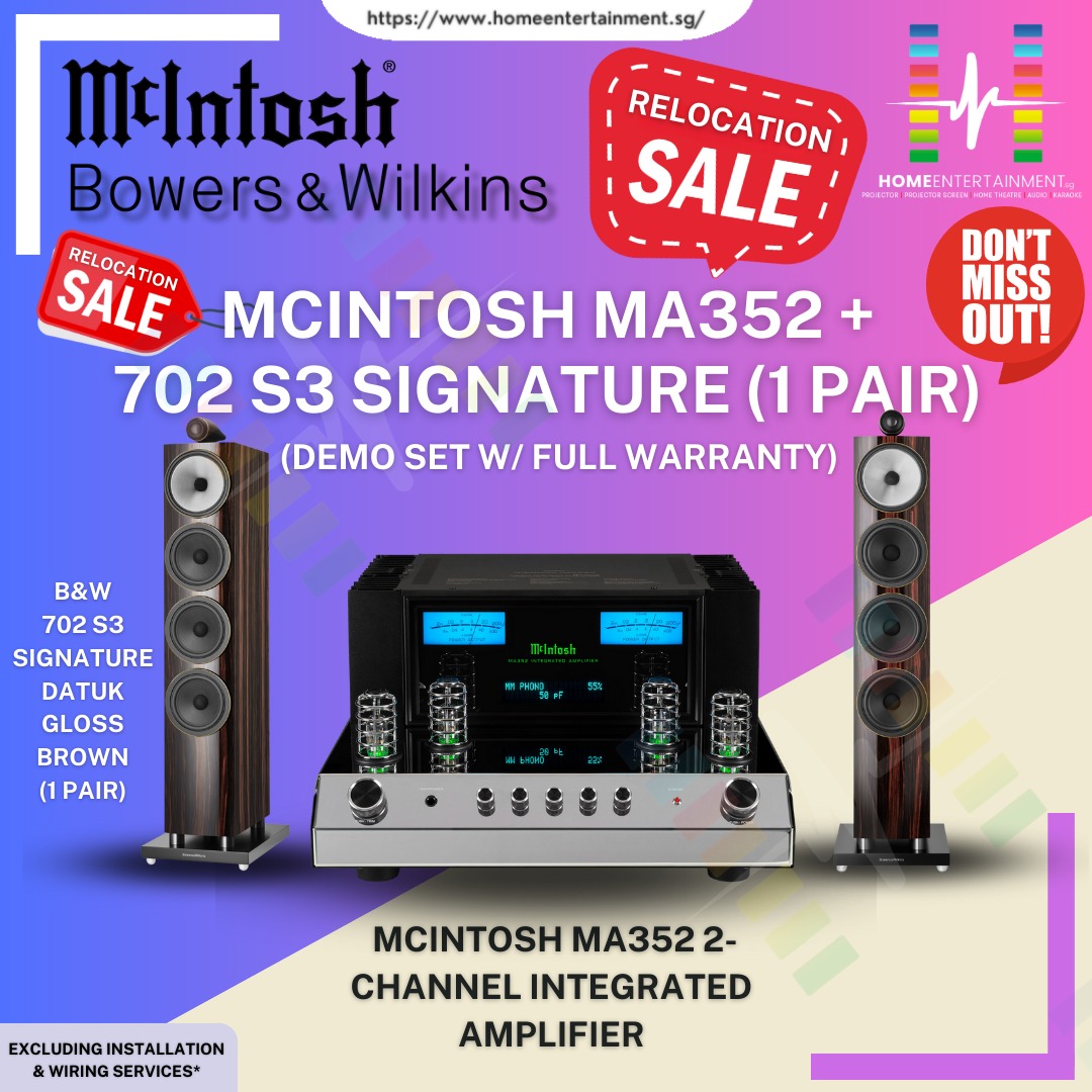 [DEMO SET W/ FULL WARRANTY] - MCINTOSH MA352 INTERGRATED AMPLIFIER ...