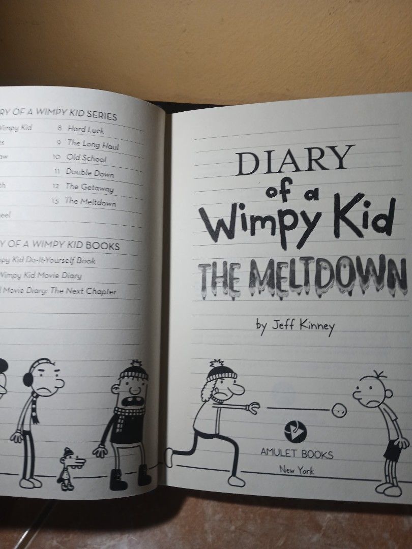 Diary of a Wimpy Kid: The Meltdown (Category: Children's Books) located in Santa Rosa. Submitted by d_____esire (Listing ID 1417067906, Image 3). Description: - Diary of a Wimpy Kid: The Meltdown By Jeff Kinney .