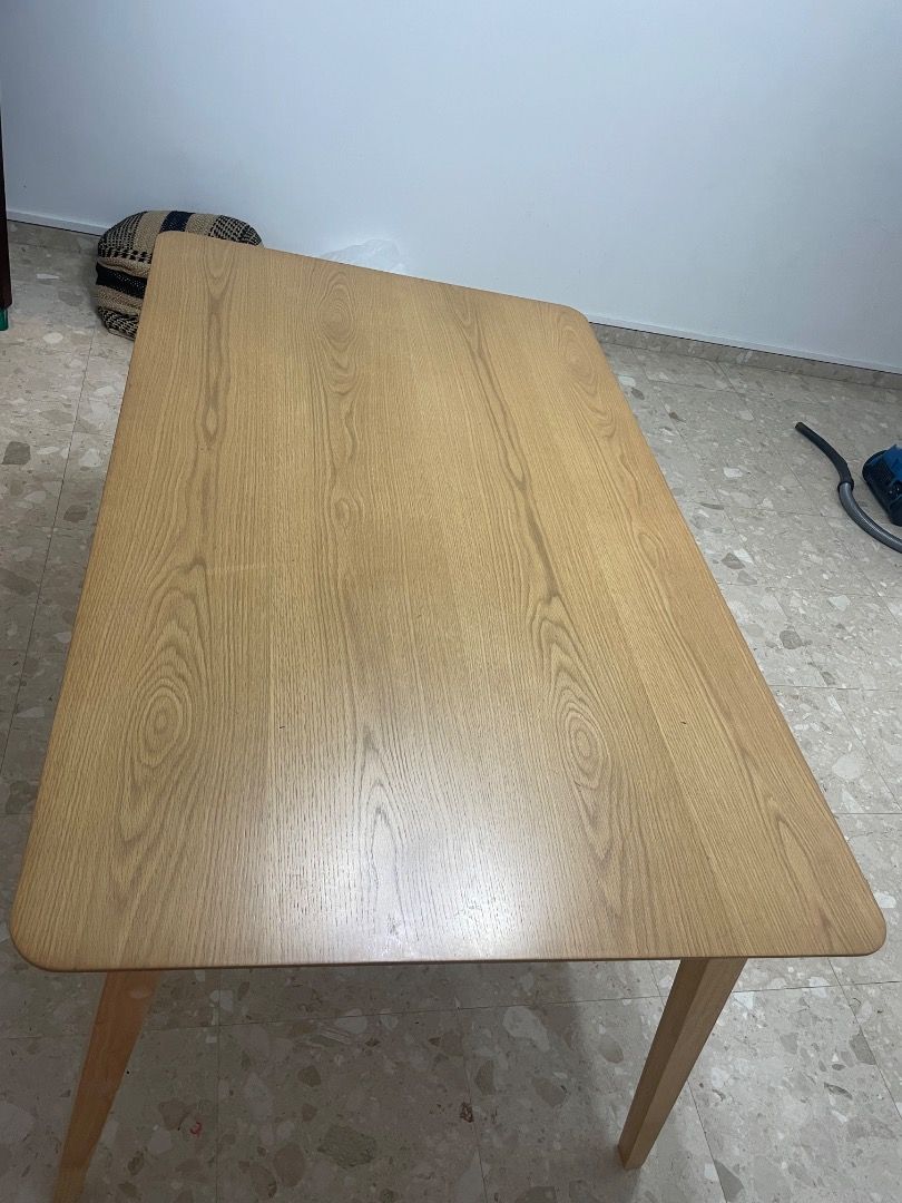 Dining table (Category: Tables & Sets) located in Singapore. Submitted by luizabgbur04461 (Listing ID 1417032078, Image 2). Description: Dining table 150 x 90 cm In good condition - 1 year use SGD 110 Self-collection at UE Square Fortytwo Loto Dining Table.