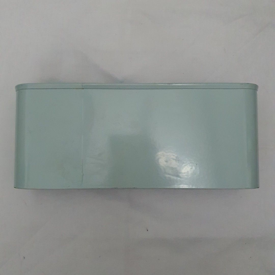 Dunelm Elements metal Storage Box (Category: Storage Boxes & Baskets) located in Paranaque City. Submitted by cobien (Listing ID 1417210736, Image 2). Description: Aqua-colored storage box is perfect for organizing small items. It features a rectangular shape with rounded edges and a divider inside. The box has some weight to it. It measures 9.75 x 4 inches. Ideal for storing pens, gardening tools, small tools, or other essentials..