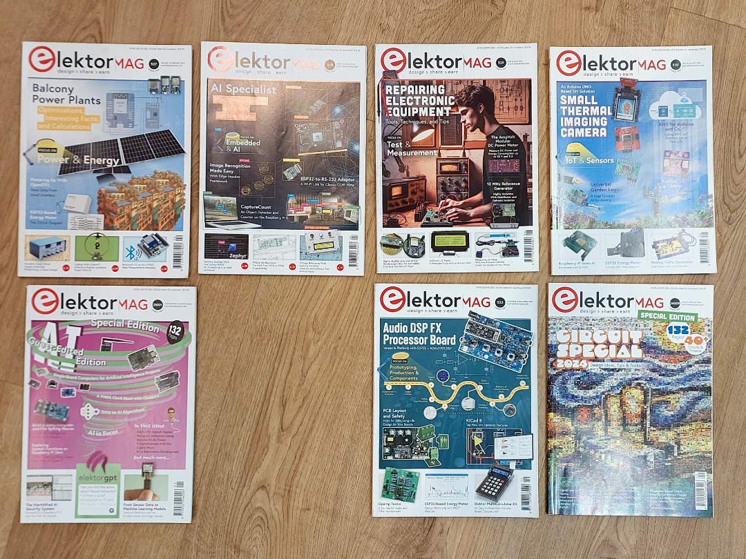 Elektor Magazine 2024 Collection - 7 issues, Hobbies & Toys, Books ...