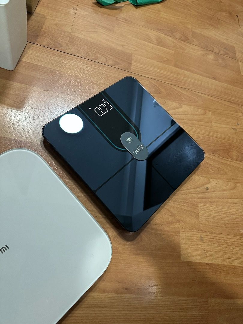 Eufy P2 Pro Smart Scale & Xiaomi Mi Digital Weighing Scale (Category: Health Monitors & Weighing Scales) located in Quezon City. Submitted by caseofart (Listing ID 1417073024, Image 3). Description: - Eufy P2 Pro Smart Scale by Anker: - Black color - Smart scale with Wi-Fi and Bluetooth connectivity - Modern design - With Health App Price is 1600 - Xiaomi Mi Digital Weighing Scale: - White color - Digital weighing scale - Minimalist design Price 