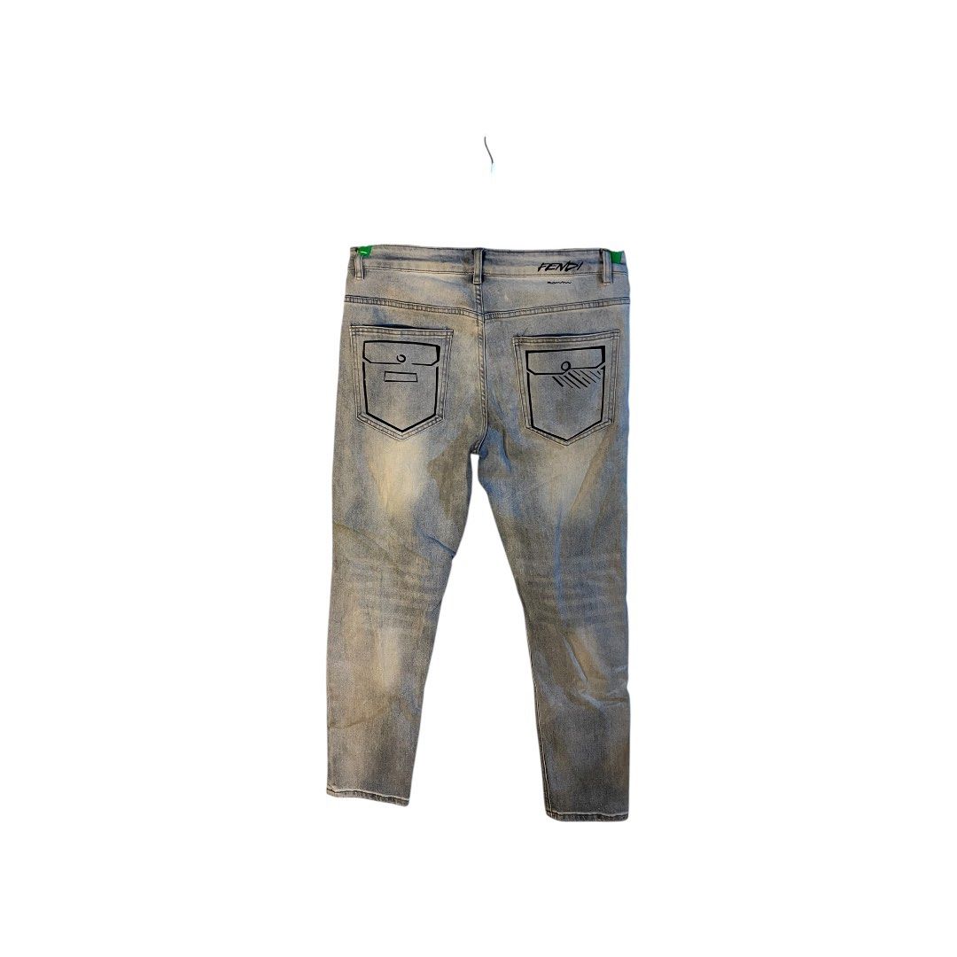 Fendi Celena Panjang Jeans (Category: Jeans) located in Pasay City. Submitted by corethrift (Listing ID 1417115304, Image 1). Description: Waist 32 Length 39 Hems 6.5 Very good condition All the fitting based on inches .