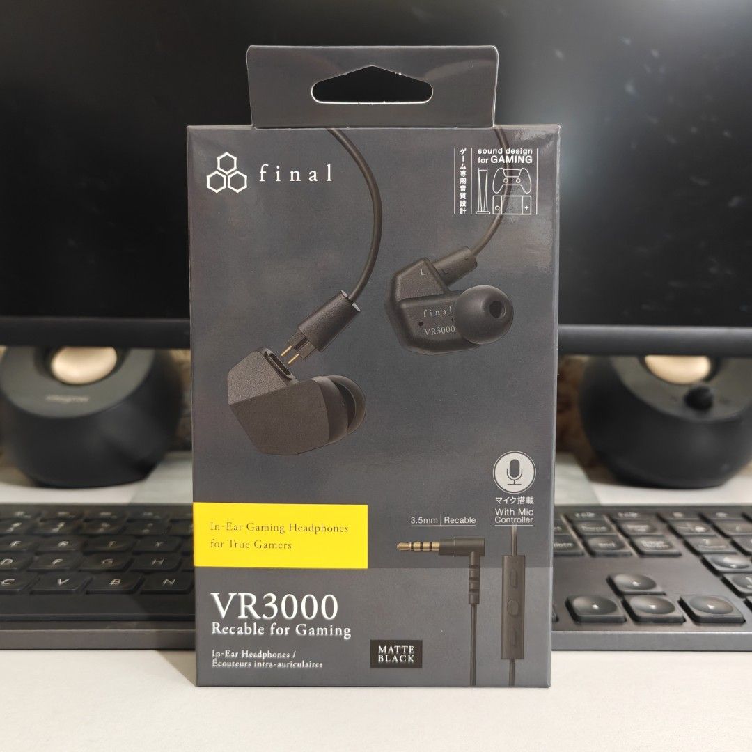 [BNIB] Final VR3000 Recable Gaming Earphones IEMs, Audio, Earphones on ...