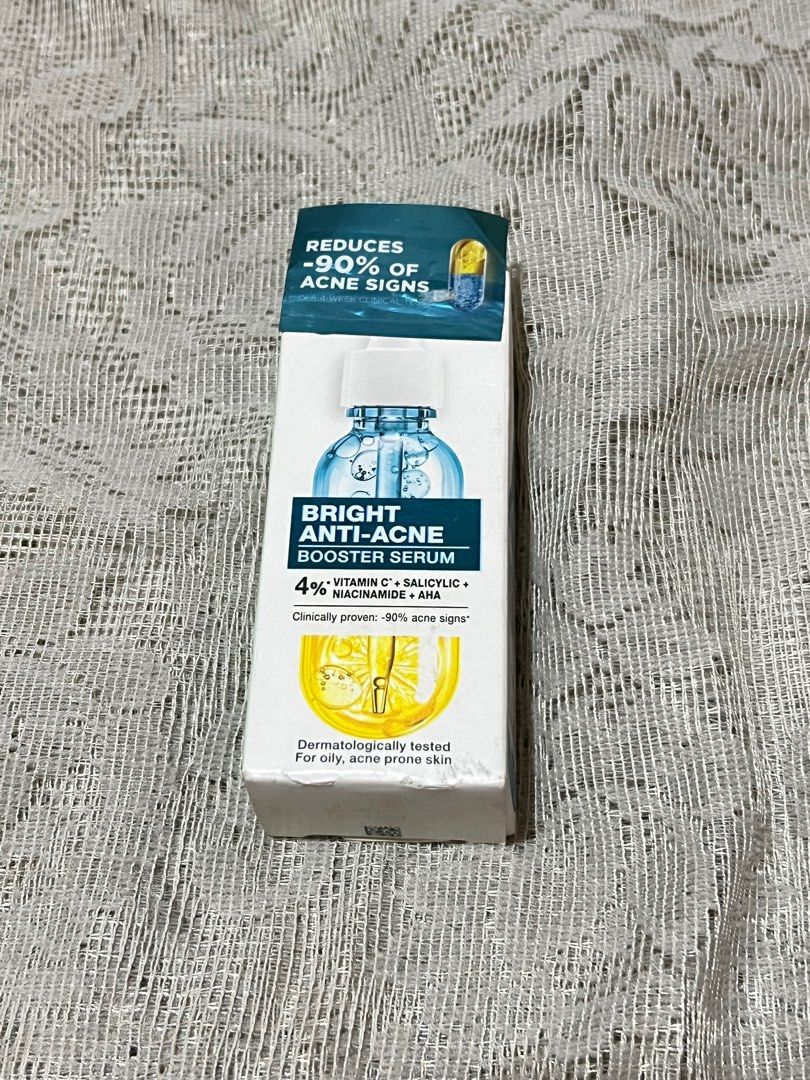 Garnier BRIGHT ANTI-ACNE BOOSTER SERUM (Category: Face Care) located in Angeles City. Submitted by papillonpapi (Listing ID 1417065357, Image 1). Description: PAMPANGA - ship jnt or meetup dunkin astro park.