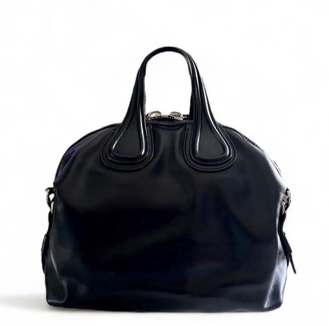 GIVENCHY - Medium Calf Skin Nightingale (Category: Luxury Bags & Wallets) located in Davao. Submitted by allthisandmore (Listing ID 1417045442, Image 2). Description: Inclusions: Dust Bag & Strap Details: Top-handle satchel with detachable shoulder strap.