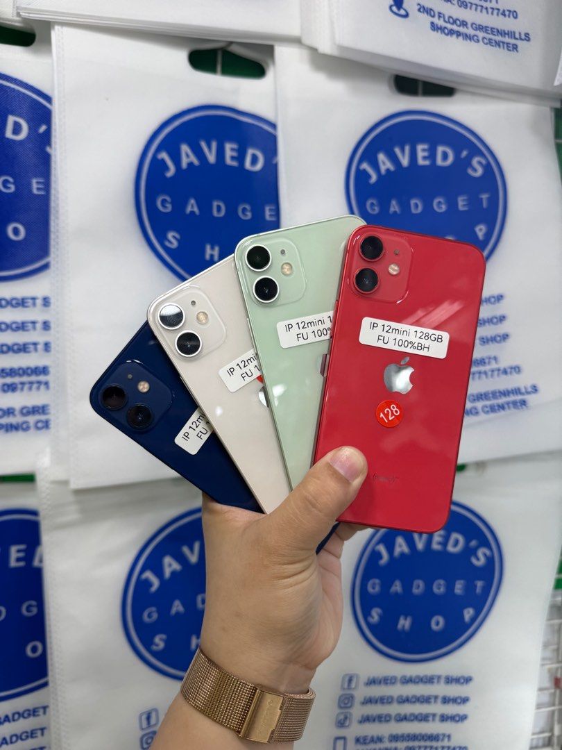 Iphone 12 Mini 128gb 100% batt FU No issue (Category: iPhone 12 Series) located in San Juan City. Submitted by javedsgadgetshop (Listing ID 1417042073, Image 1). Description: INSTALLMENT OPTIONS : SPAY LATER / GGIVES / CREDIT CARD! WE BUY AND SELL SO PWEDE MAGBINTA OR SWAP ! Quick Specs : 💵 Iphone 12mini •128gb •NTC Variant •100% batt health •Factory Unlock •98% Smoothness •No hidden issue | No Repaired •100% Authentic | Not Refurbished •w/ OEM 