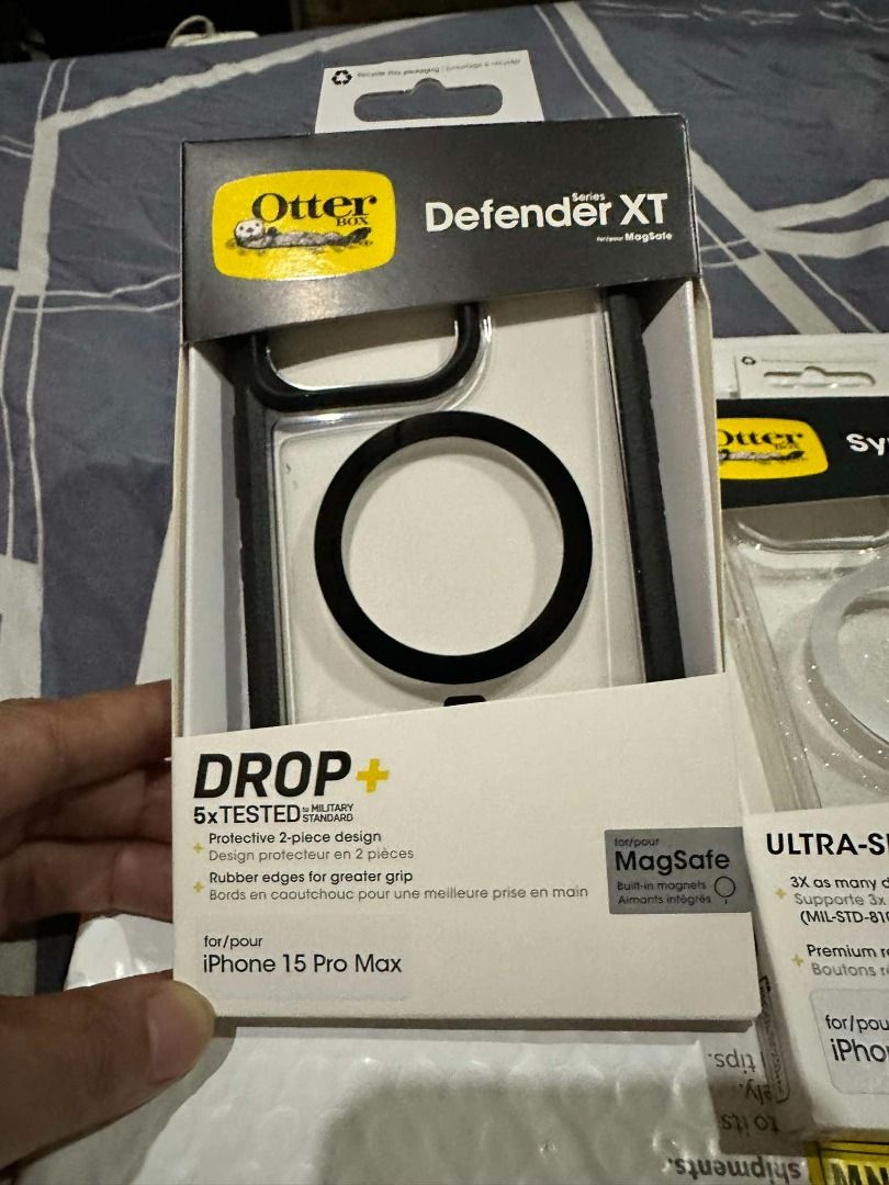 iPhone 15 Pro max Case NEW (Category: Cases & Sleeves) located in Antipolo. Submitted by nil.nil1 (Listing ID 1417029713, Image 1). Description: Brand New cases for iPhone 15 Pro Max Otterbox Xt - 2,500 makati area meet up or pick up..