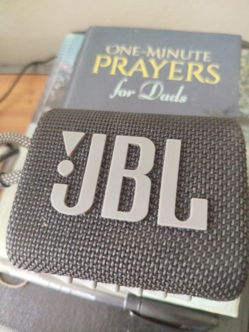 JBL Go 3 Portable Bluetooth Speaker (Category: Portable Music Players) located in Pasig City. Submitted by ronnie523 (Listing ID 1417055843, Image 2). Description: - JBL Go 3 Bluetooth speaker - Compact and portable design - Water-resistant - Delivers clear audio with rich bass - Built-in loop for easy carrying - Perfect for on-the-go listening.