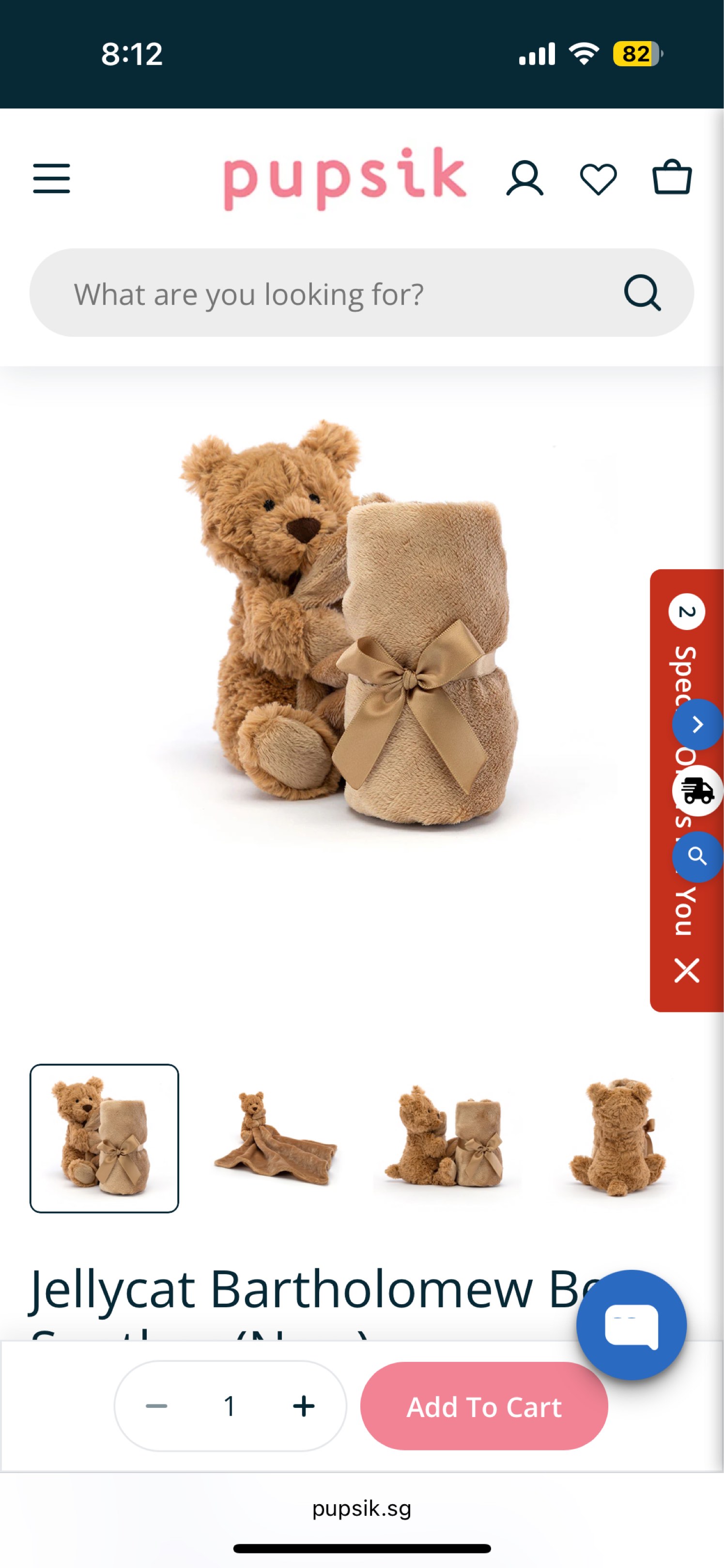 Bartholomew Bear Comforter main image 0