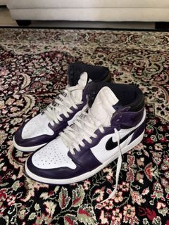 court purple cream laces