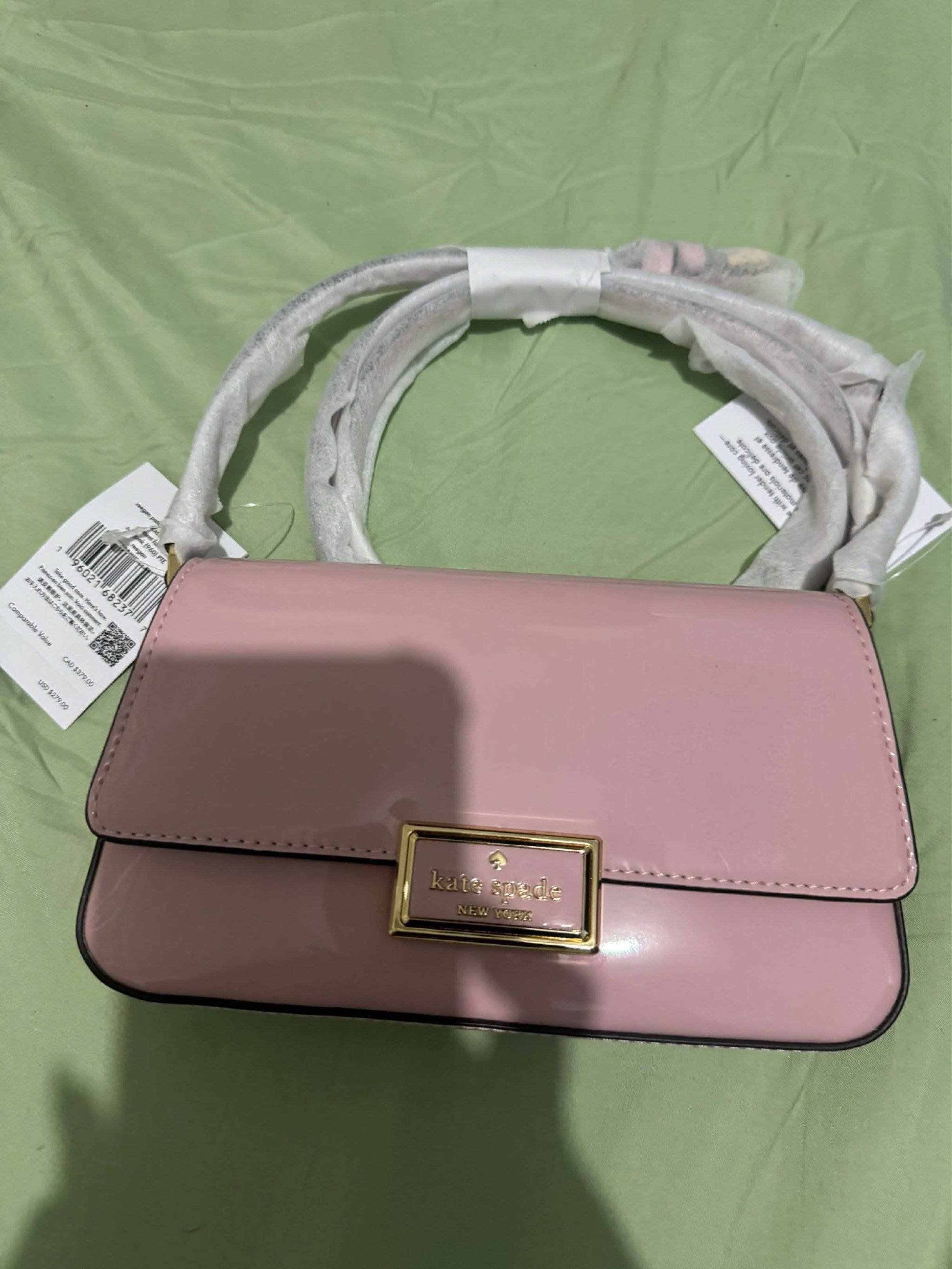 Kate Spade Pink Bag (Category: Luxury Bags & Wallets) located in Antipolo. Submitted by hgarchitorena (Listing ID 1417068636, Image 2). Description: - Brand new Kate Spade New York bag - Beautiful pink color - Gold-tone rectangular clasp with Kate Spade New York branding - Includes a detachable strap - Comes with original tag - Bought in the US .