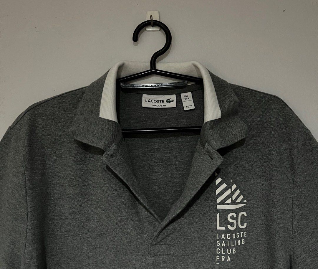 Lacoste Polo Shirt (Category: Shirts) located in Paranaque City. Submitted by cheesecakeflow (Listing ID 1417036010, Image 2). Description: Lacoste Gray Polo Shirt (For men, cause I prefer loose fitting tops) Sf shouldered by buyer .