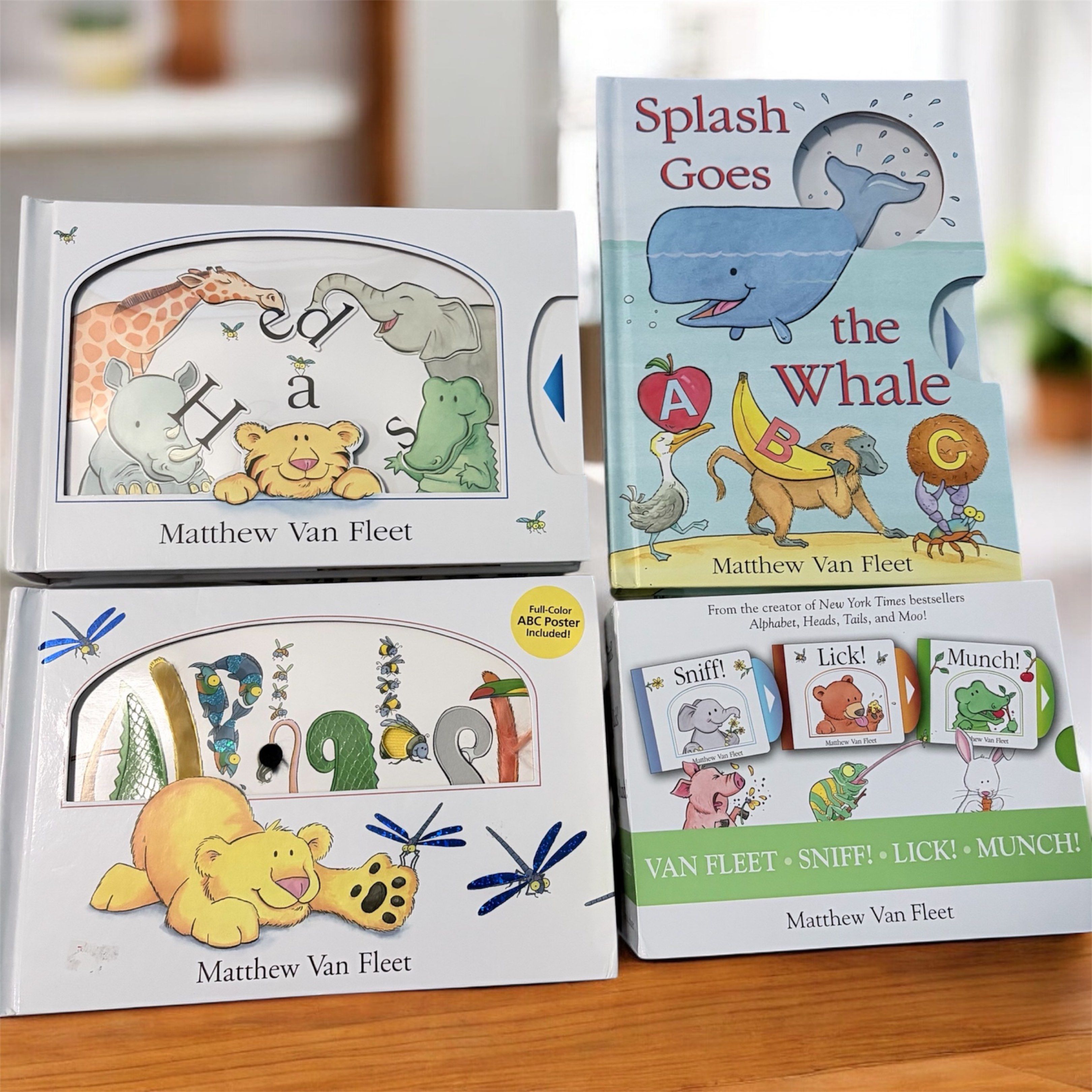 Matthew Van Fleet Children's Books (Category: Children's Books) located in Manila. Submitted by lyn0928 (Listing ID 1417181381, Image 1). Description: Rarely opened Alphabet book has a little tear at the spine can send photos and vids per request 1000 each Whale -700 .